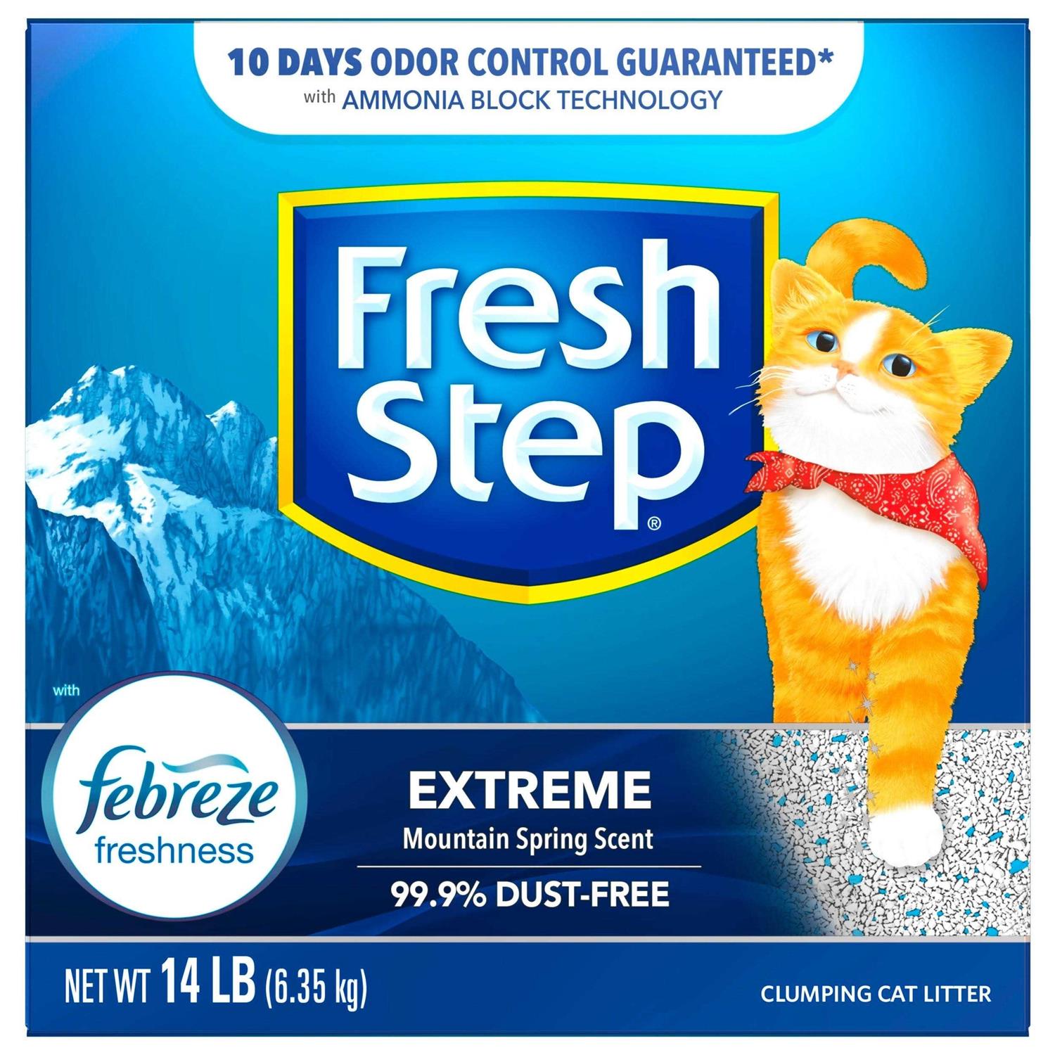 Fresh Step Extreme Febreze Clumping Cat Litter - Healthber