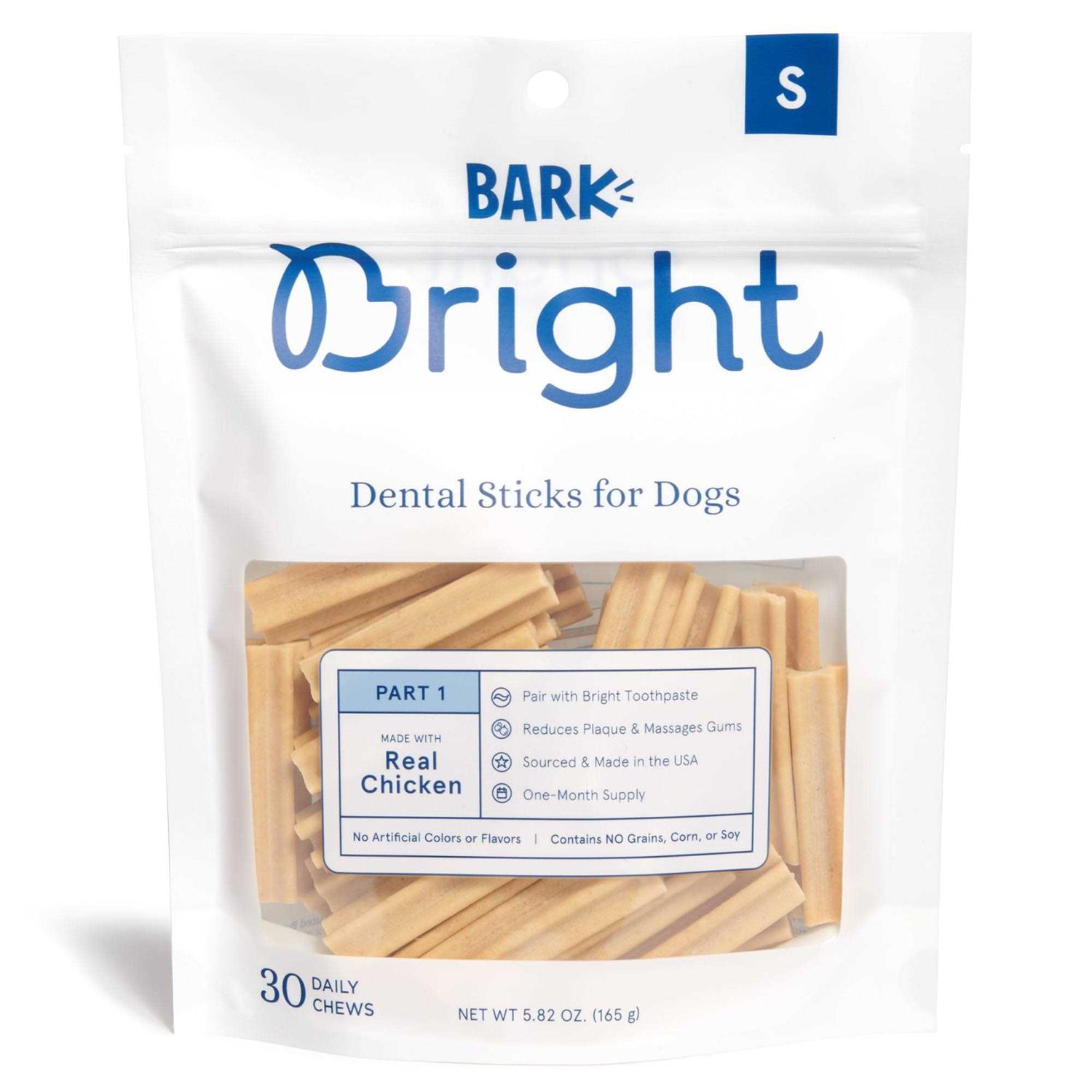 Bark Bright Dental Sticks for Large Dogs Chews - Healthber