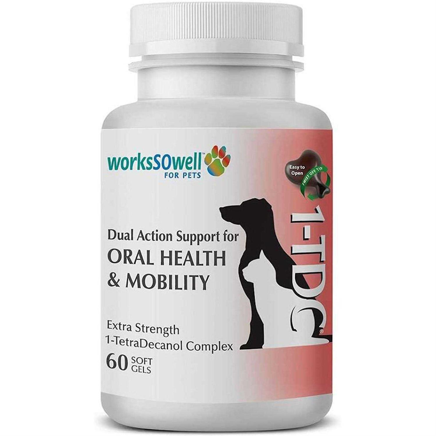 1-TDC Dual Action Periodontal & Joint Health for Cats & Dogs – 60 Soft Gels - Healthber