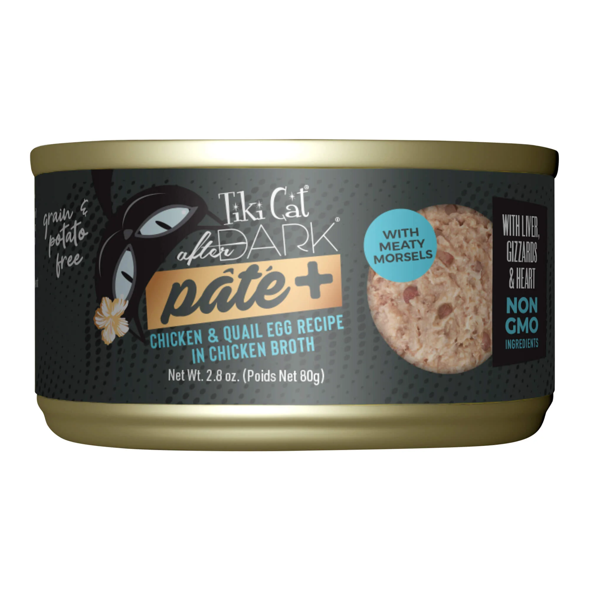 Tiki Cat After Dark Pate+ Chicken & Quail Egg - Healthber
