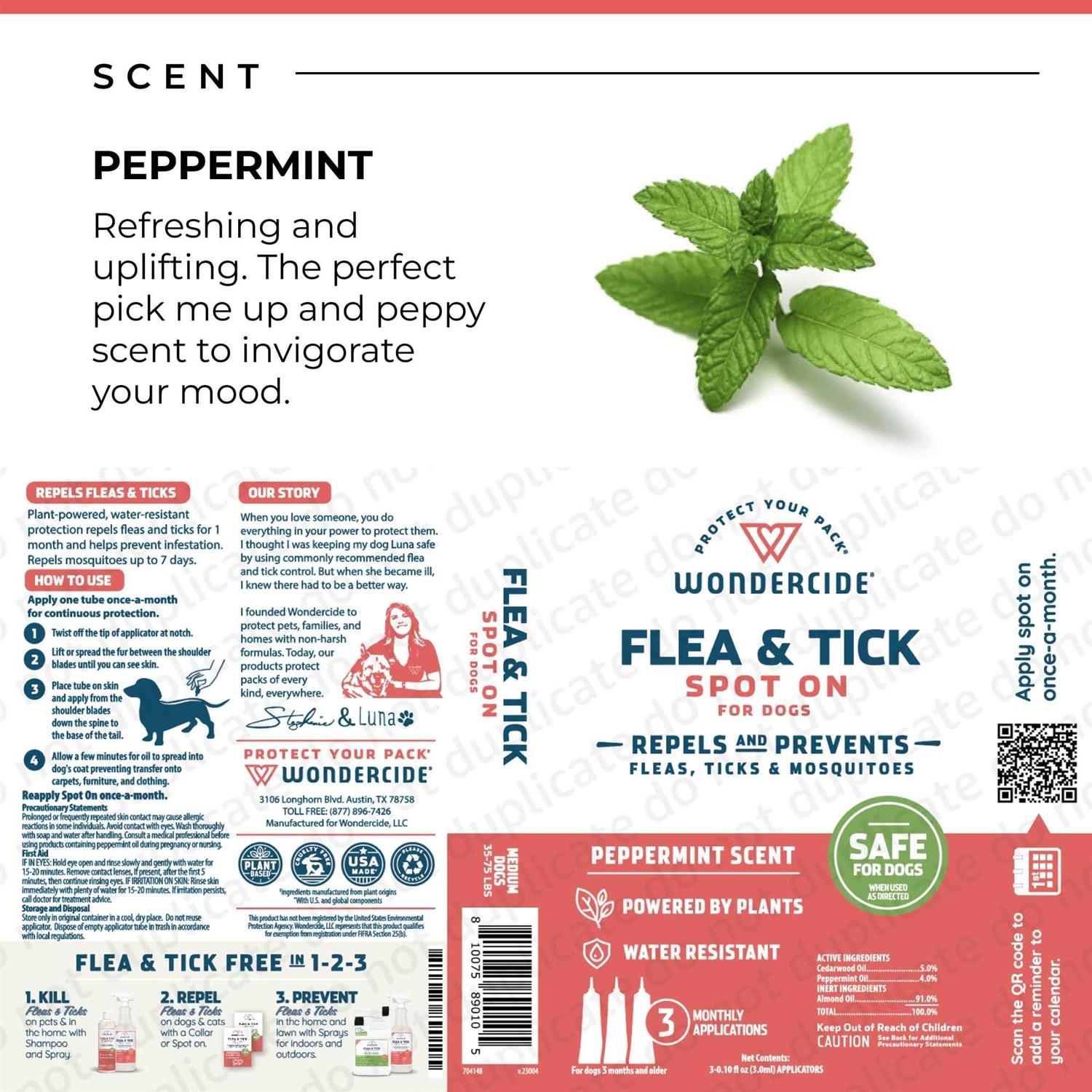 Wondercide Flea & Tick Spot On for Dogs - Healthber