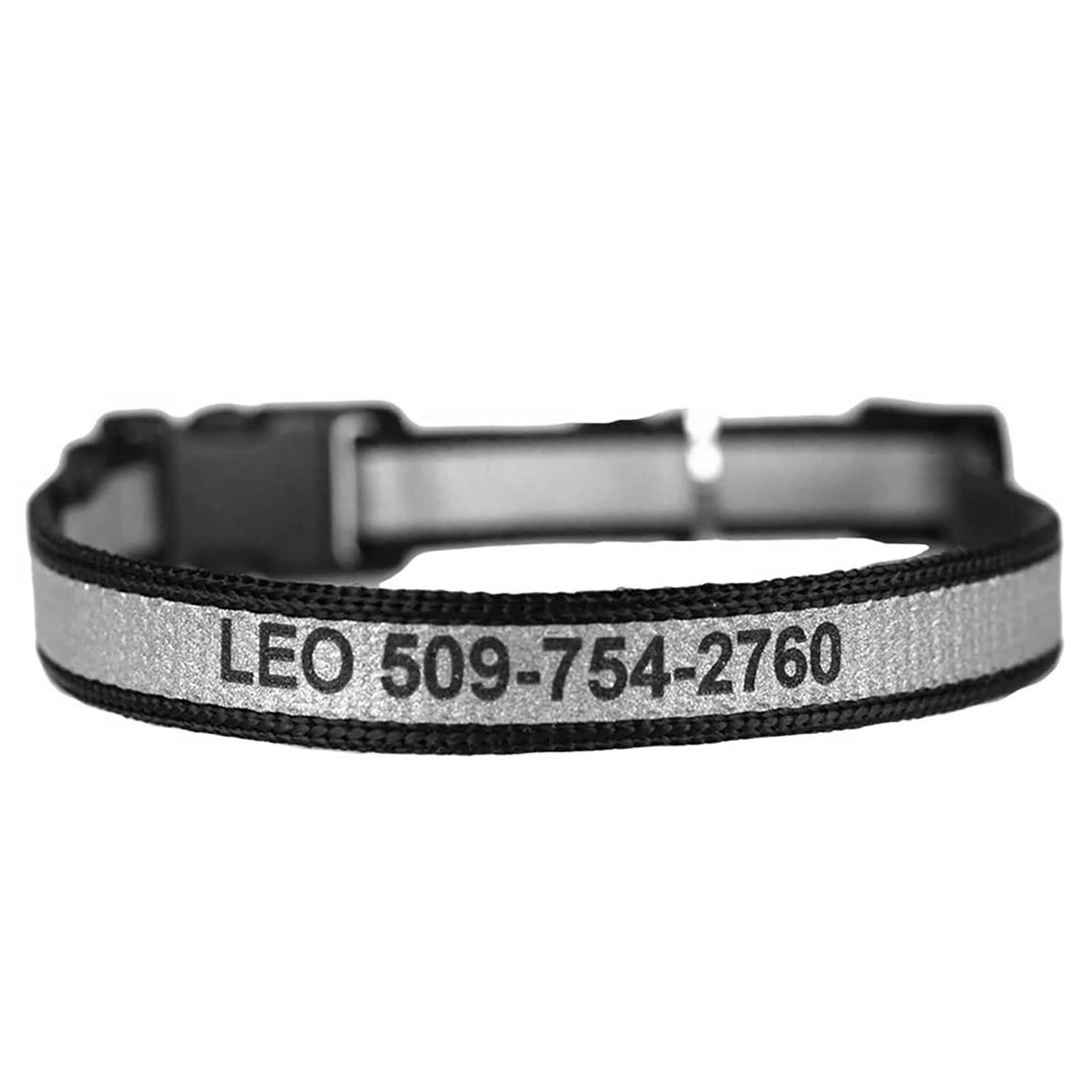 GoTags Nylon Personalized Breakaway Cat Collar with Bell - Healthber