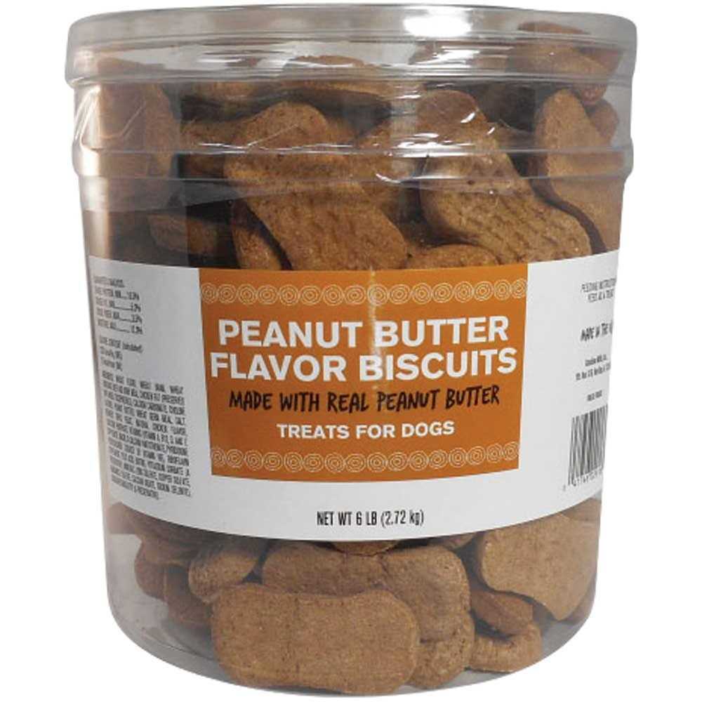Sunshine Mills Treats For Dogs, Peanut Butter Flavor Biscuits – 6 lb - Healthber