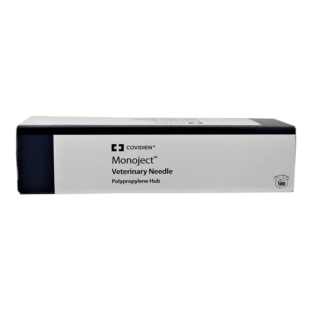 Monoject Needle, Polypropylene Hub, 100 Count - Healthber