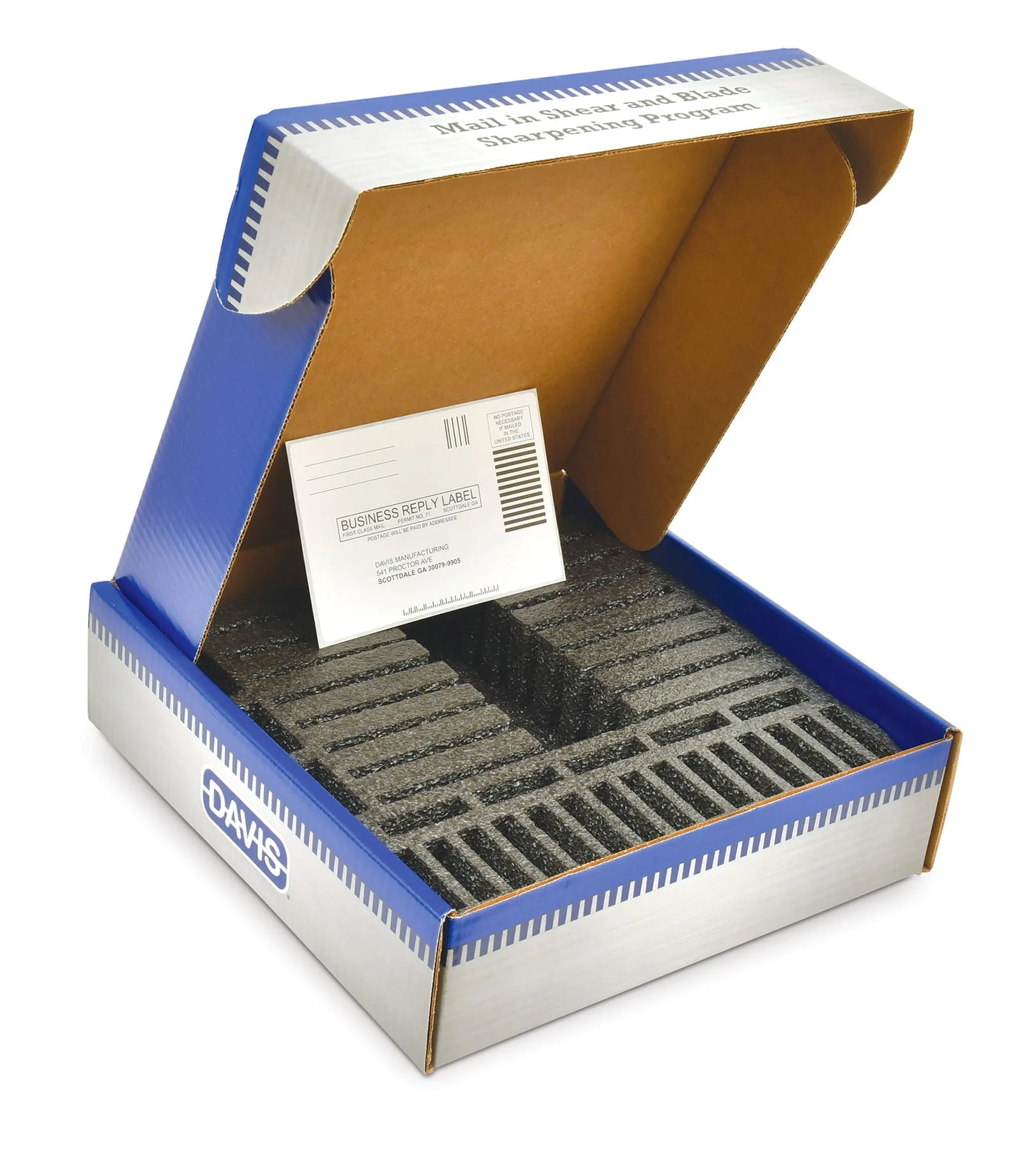 Davis Blade Shipping Box with Prepaid Label - Healthber