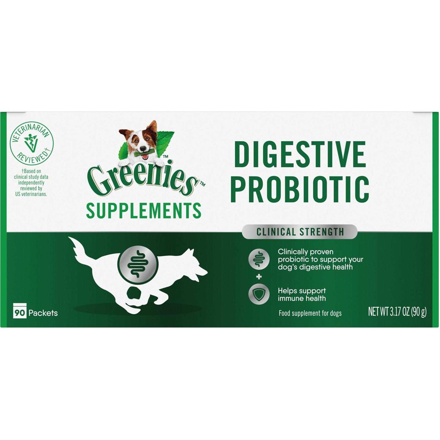 Greenies Digestive Probiotic Supplement Powder for Dogs - Healthber