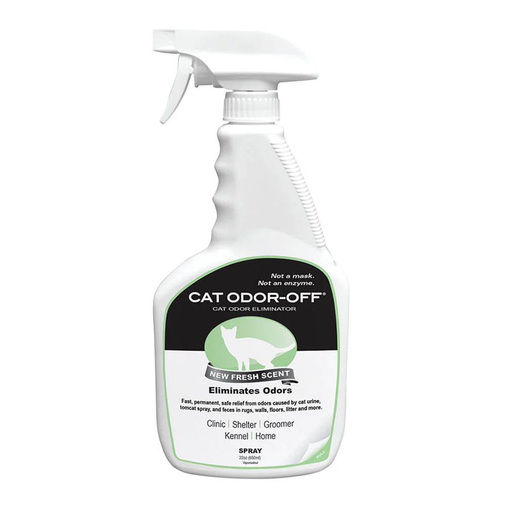 Cat Odor-Off Fresh Scent Spray, 22 fl oz - Healthber