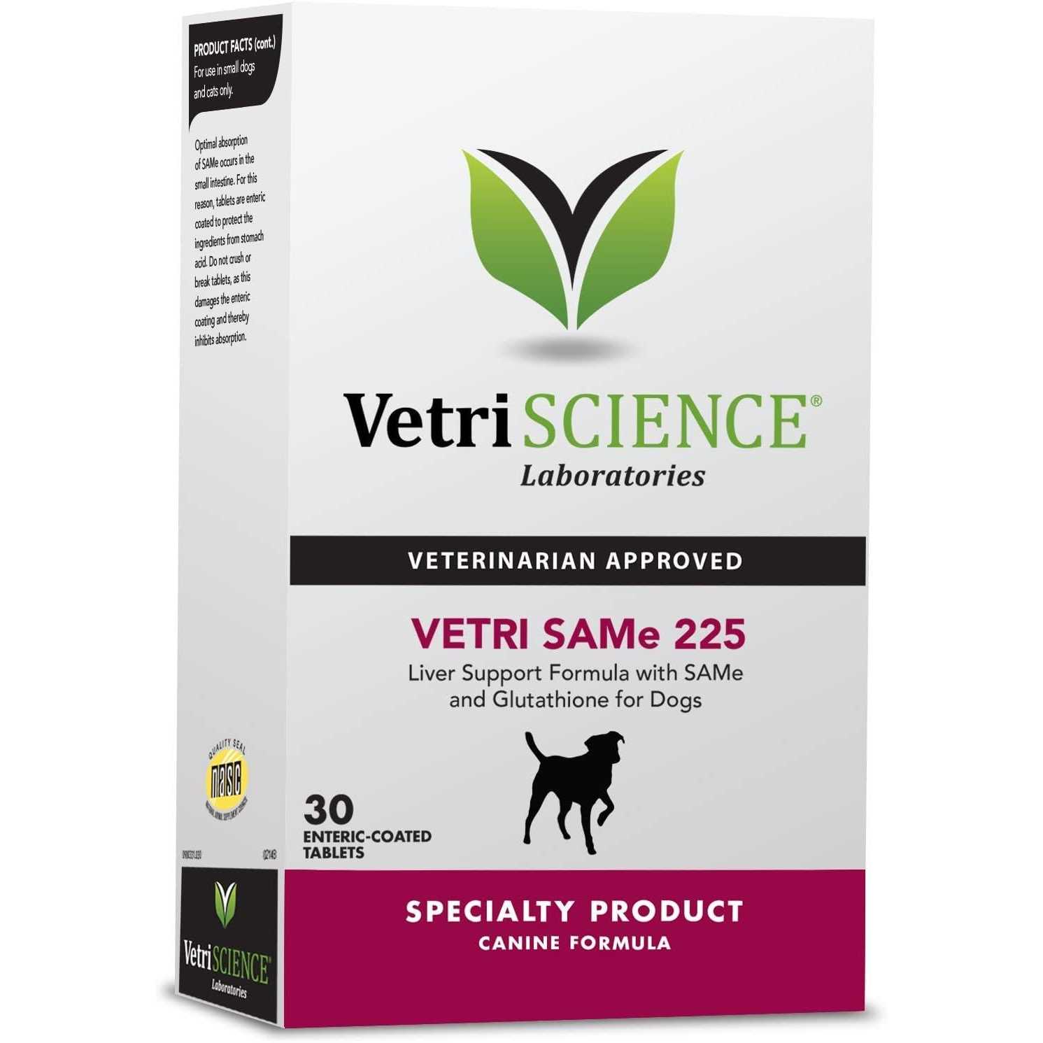 VetriScience Vetri SAMe 225 mg Liver Support for Dogs - Healthber