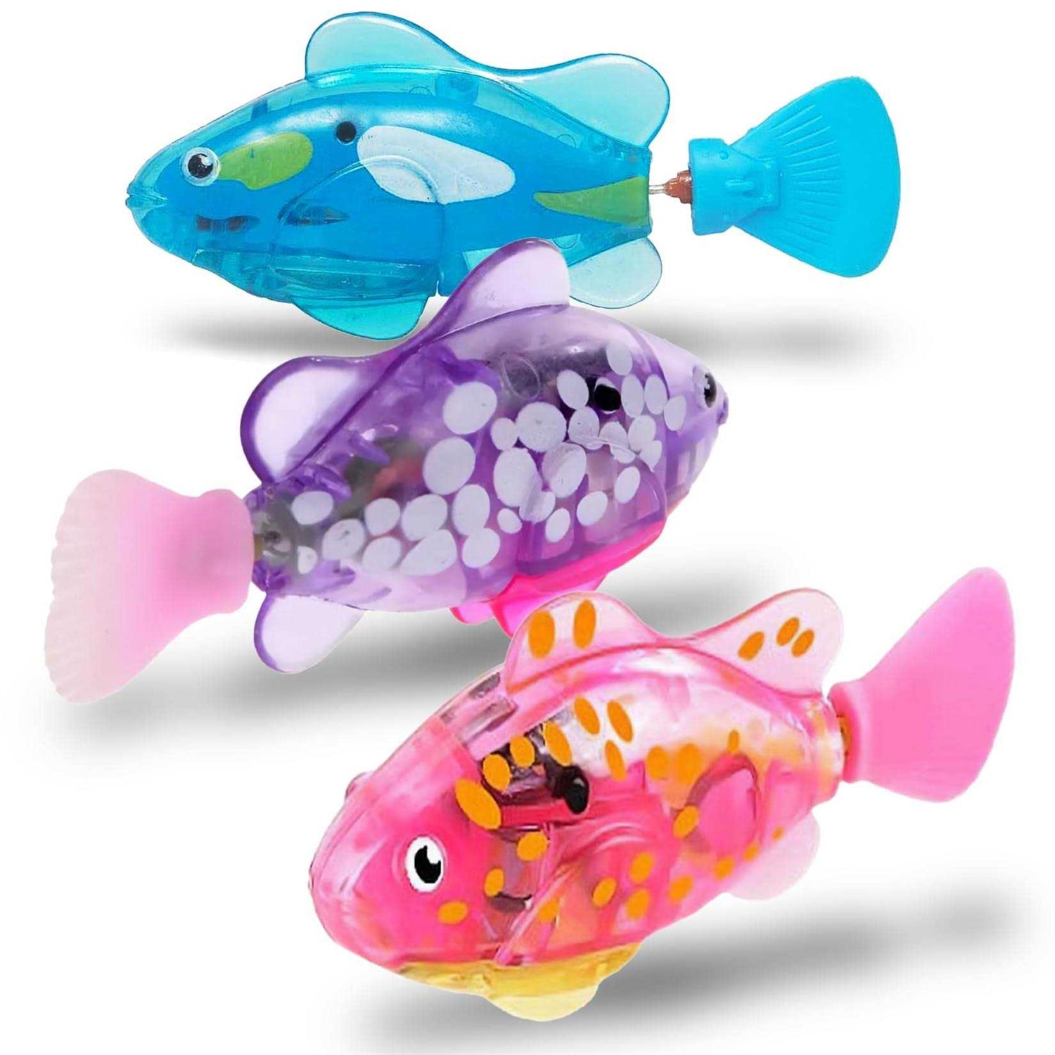 Pawdoria Interactive Cat Toy Robotic LED Fish 3-Pack - Healthber