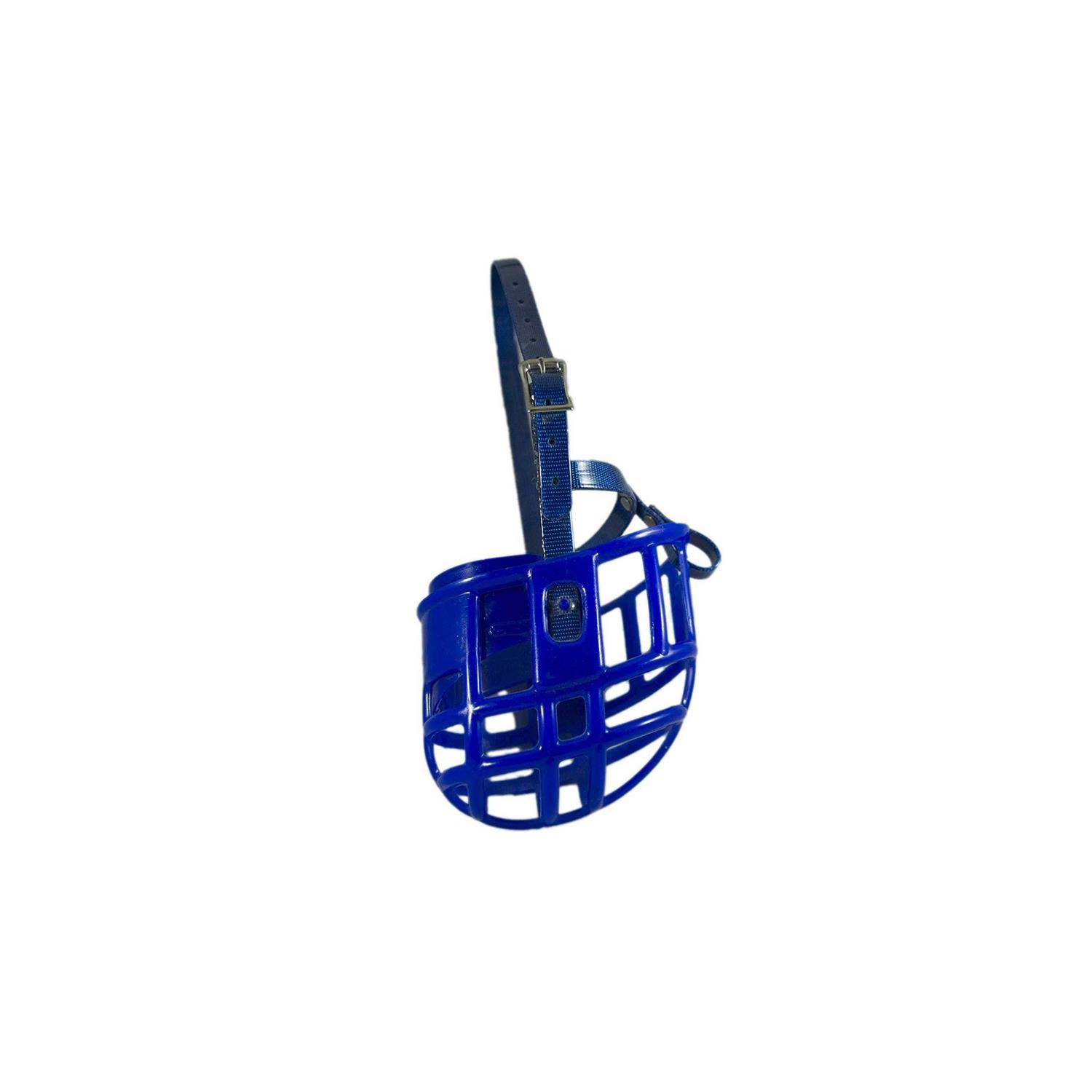 Birdwell Enterprises Plastic Dog Muzzle with Adjustable Plastic Coated Nylon Headstall - Healthber