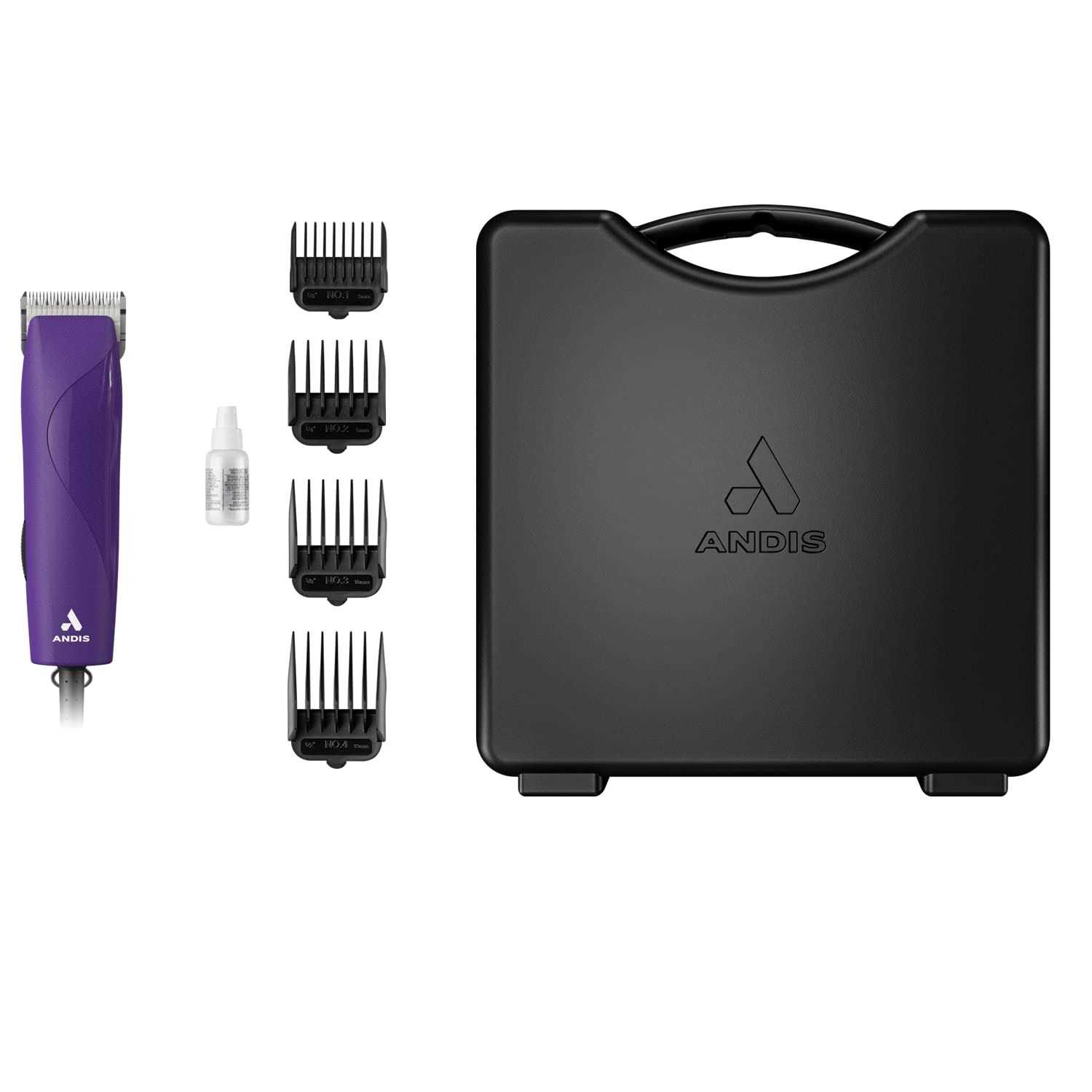 Andis 24820 EasyClip Professional-Animal 7-Piece Detachable Ceramic Blade Clipper Kit - Healthber