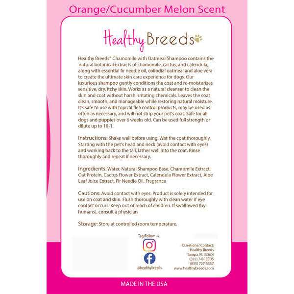 Healthy Breeds German Shepherd Chamomile Soothing Dog Shampoo - Healthber