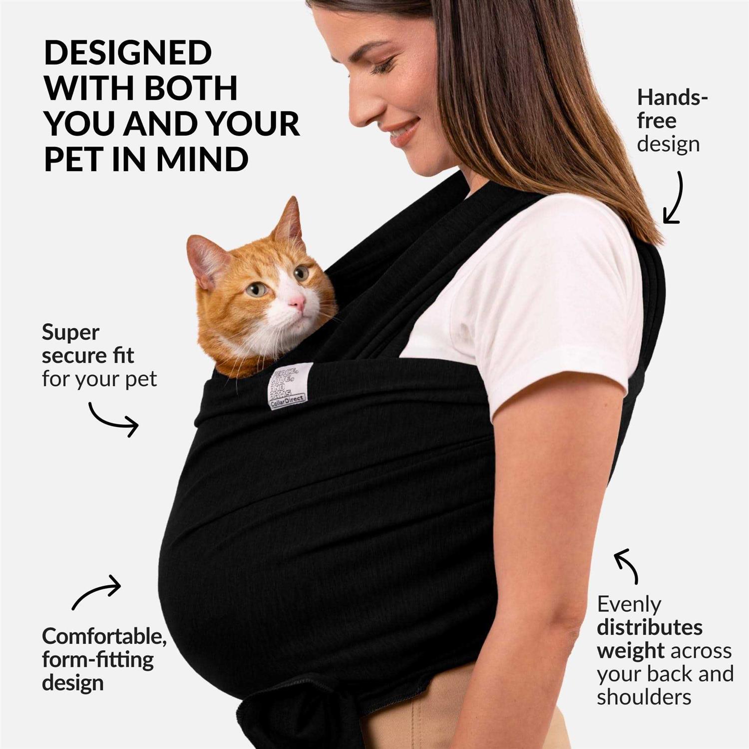 CollarDirect Dog Sling Carrier for Small Dogs Anti-Anxiety Cat Sling - Healthber