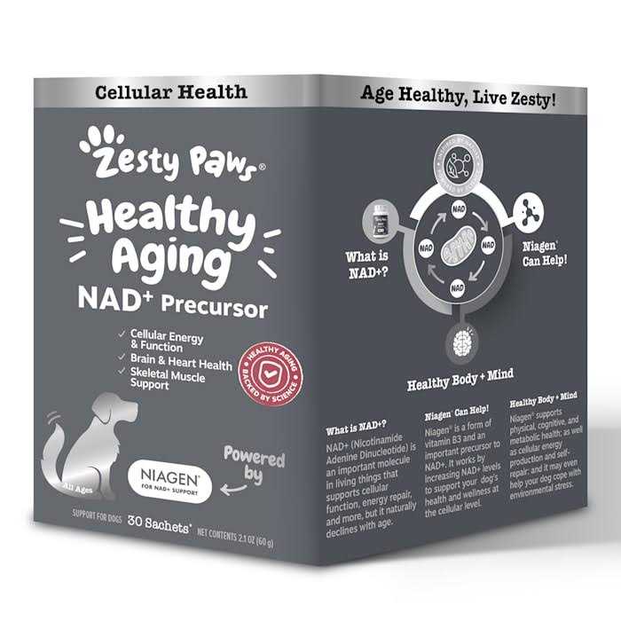 Zesty Paws Healthy Aging NAD+ Precursor Cellular Energy - Healthber
