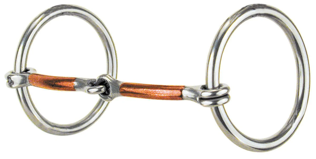 Reinsman Miniature/Pony Copper Mouth O-Ring Snaffle - Healthber