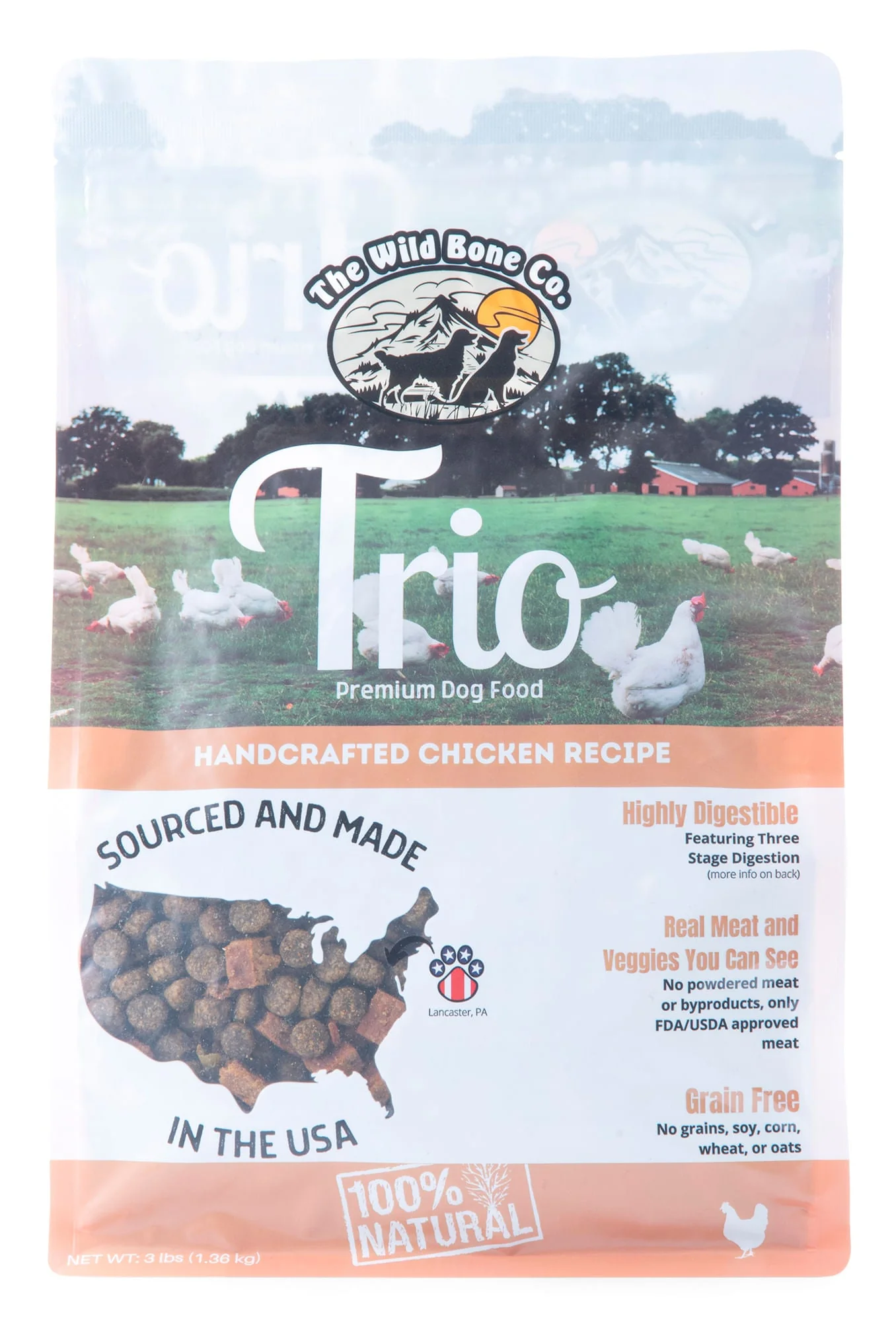 Trio Premium Dog Food, 3 lb - Healthber