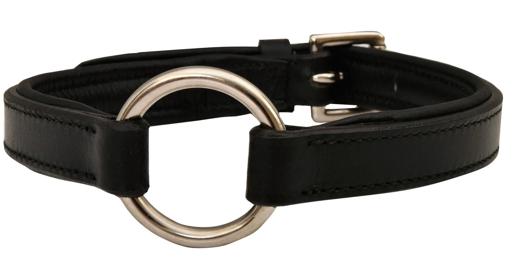 Premium Padded Black Leather Dog Collars - Healthber