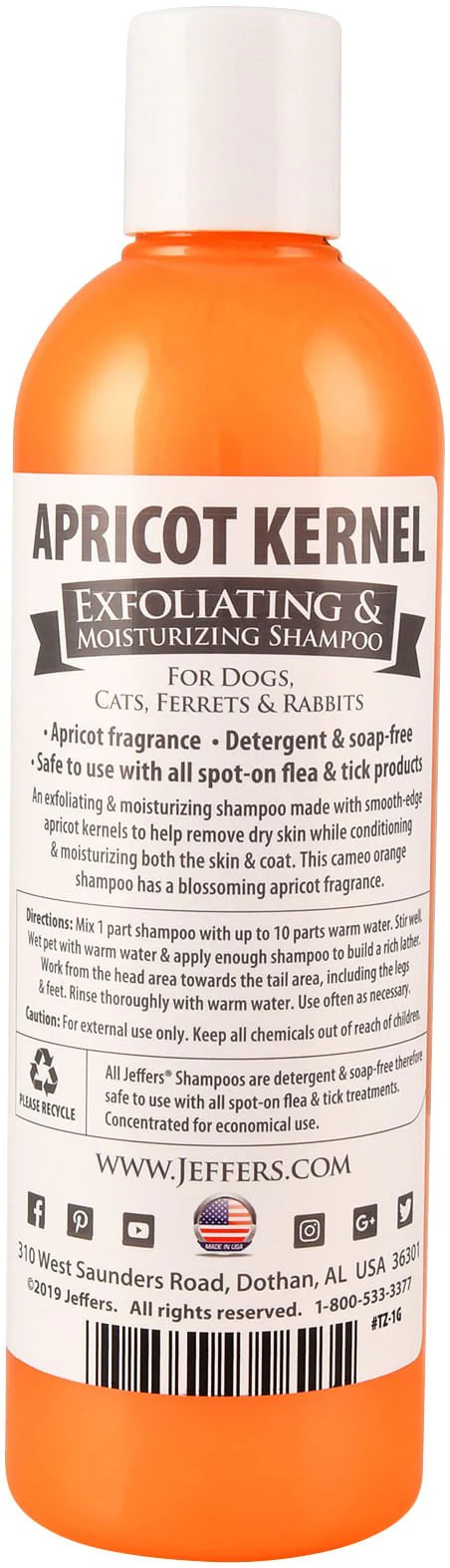 Apricot Kernel Exfoliating & Moisturizing Pet Shampoo - Healthber