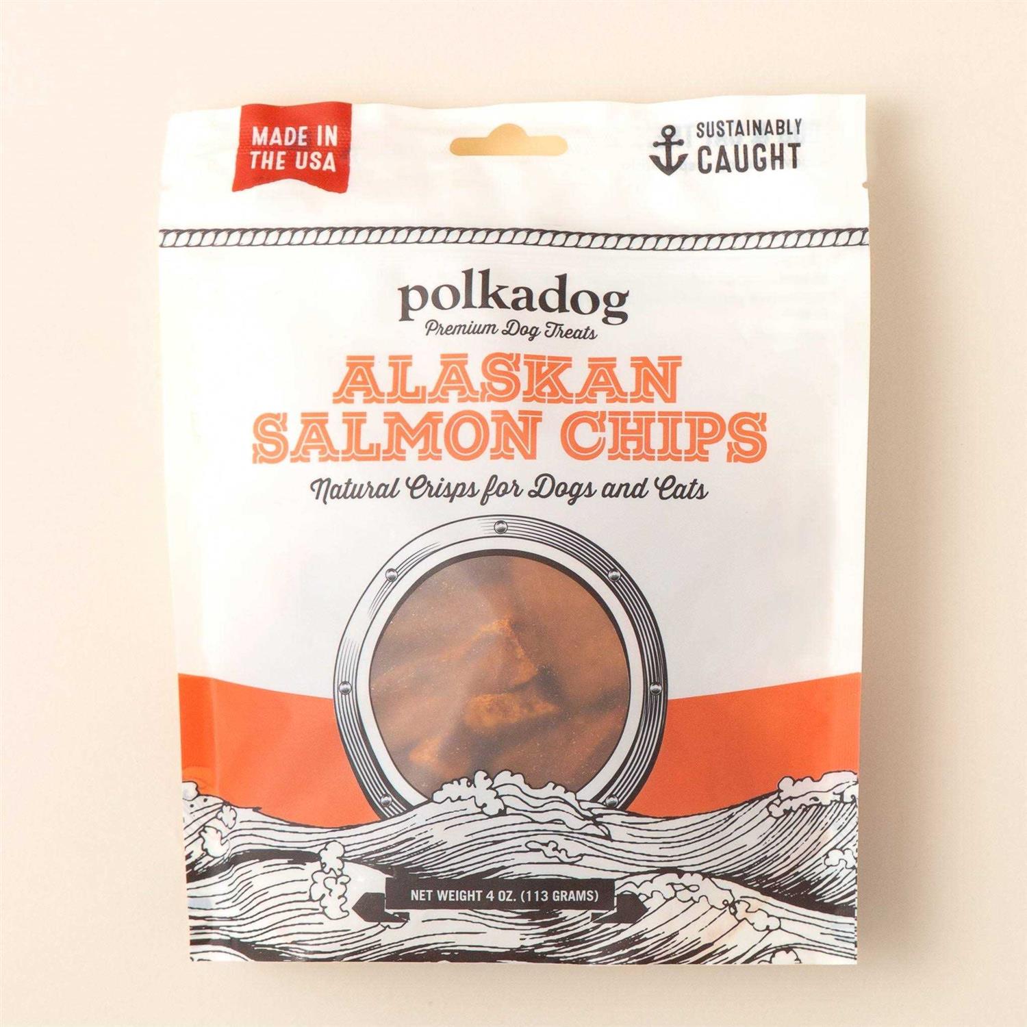 Polkadog Alaskan Salmon Chips Premium Dog Treats - Healthber
