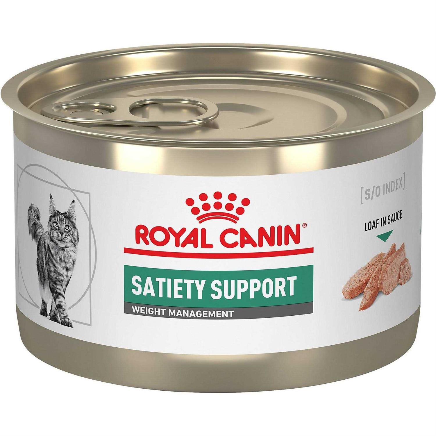 Royal Canin Veterinary Diet Feline Satiety Support Weight Management Adult Cat Loaf in Sauce Wet Food – - Healthber