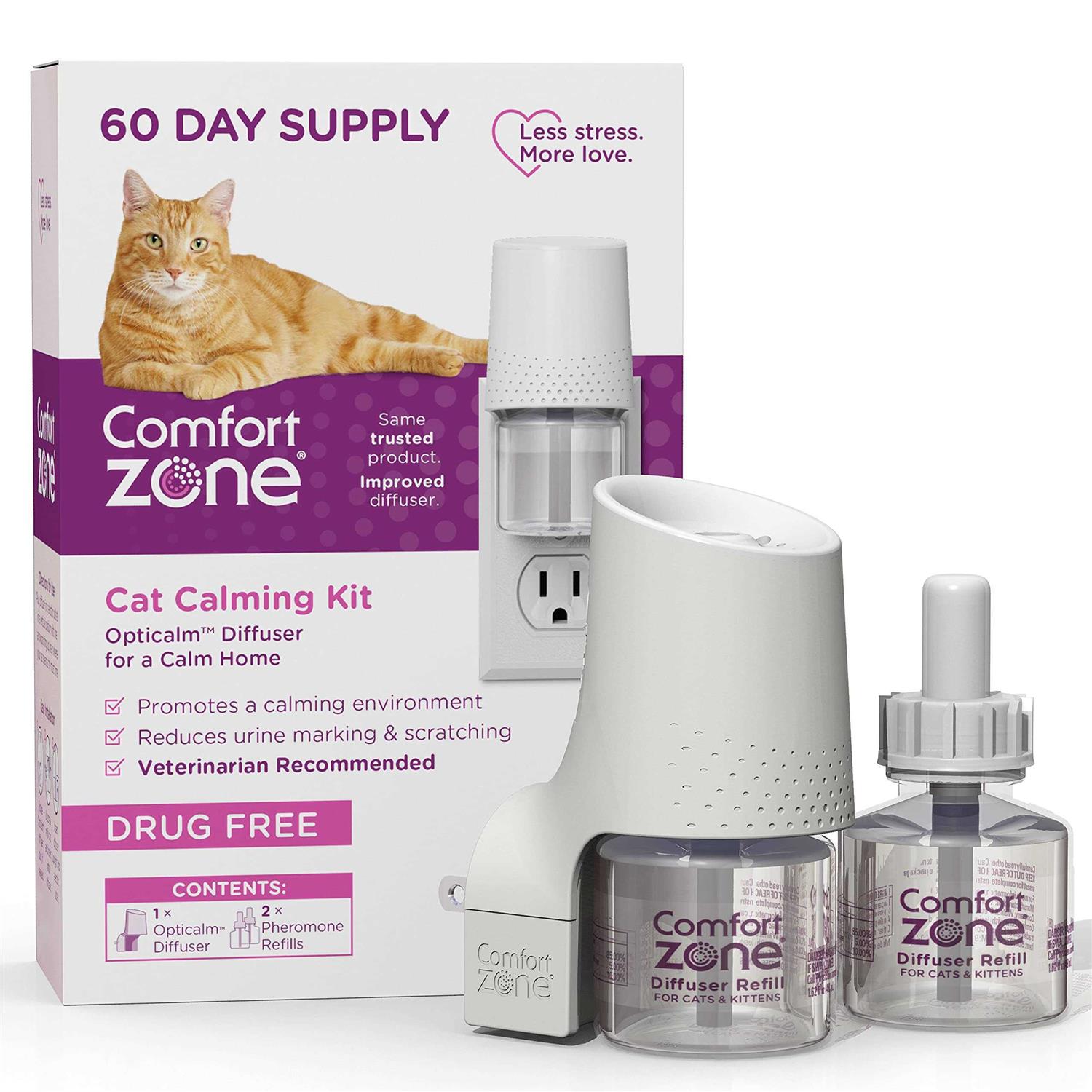Comfort Zone Cat Calming Diffuser & Supply Kit - Healthber