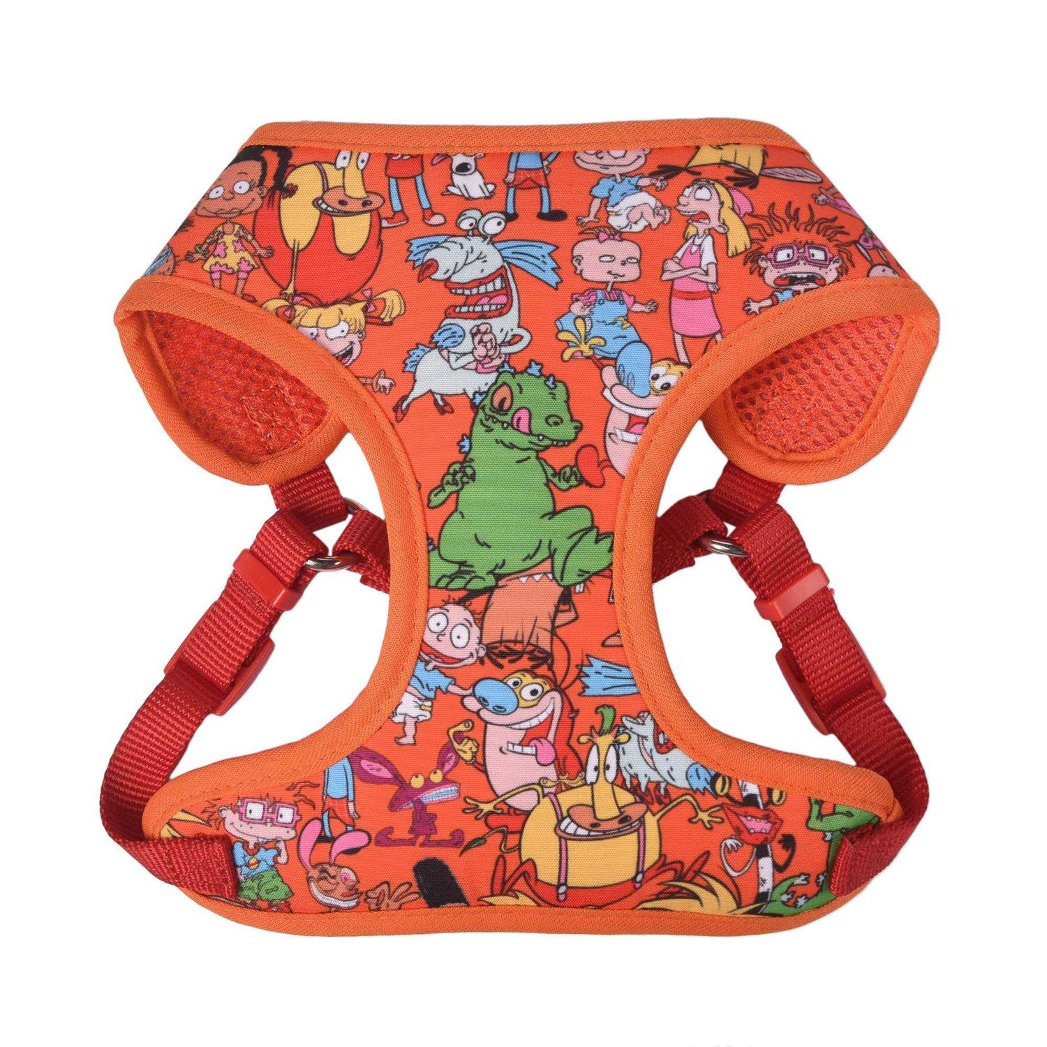 Nickelodeon All Stars Dog Harness for Large Dogs No Pull Dog Harness Vest with Nickelodeon Characters from Rugrats, Hey Arnold, and More - Healthber
