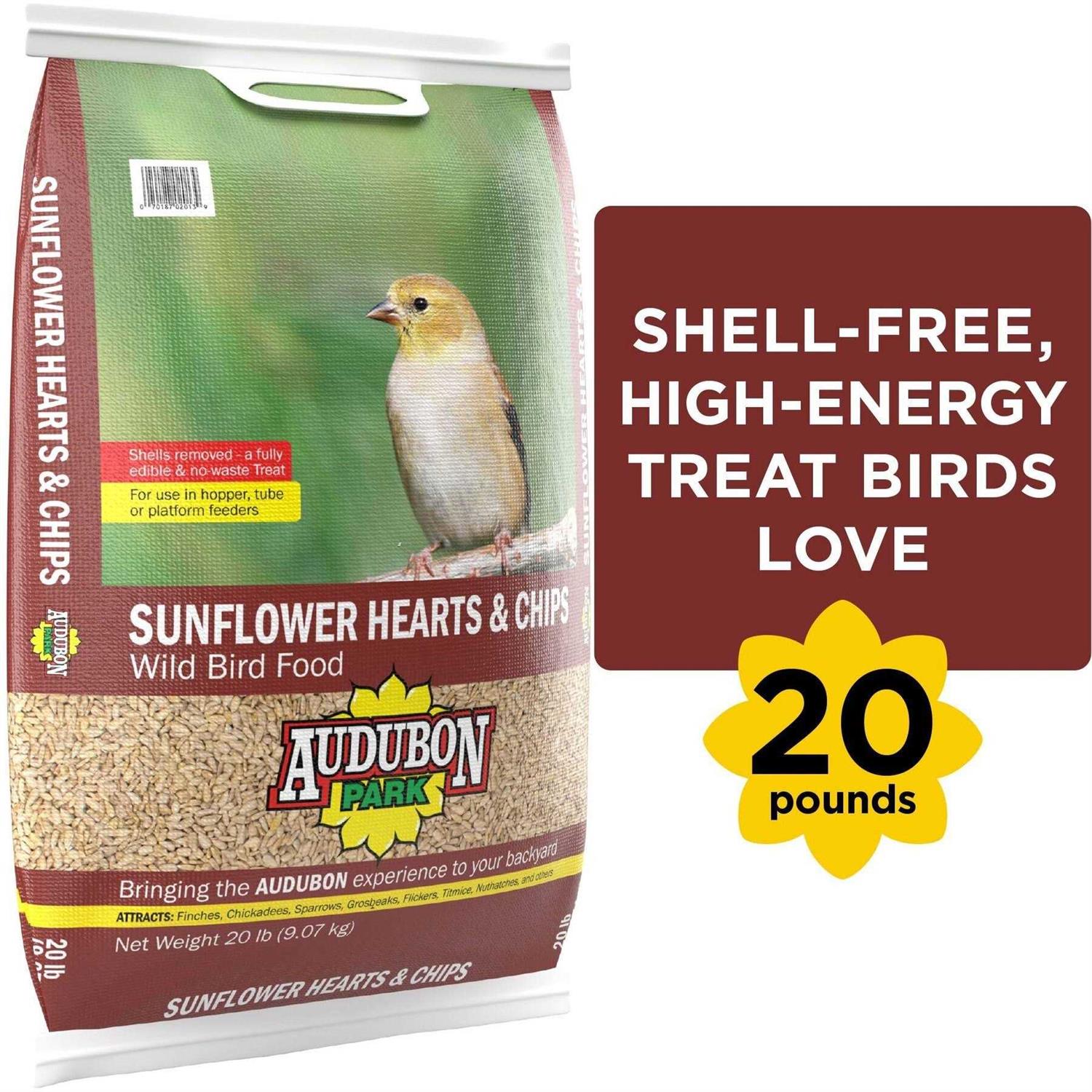 Audubon Park Sunflower Hearts & Chips Wild Bird Food 12555 - Healthber