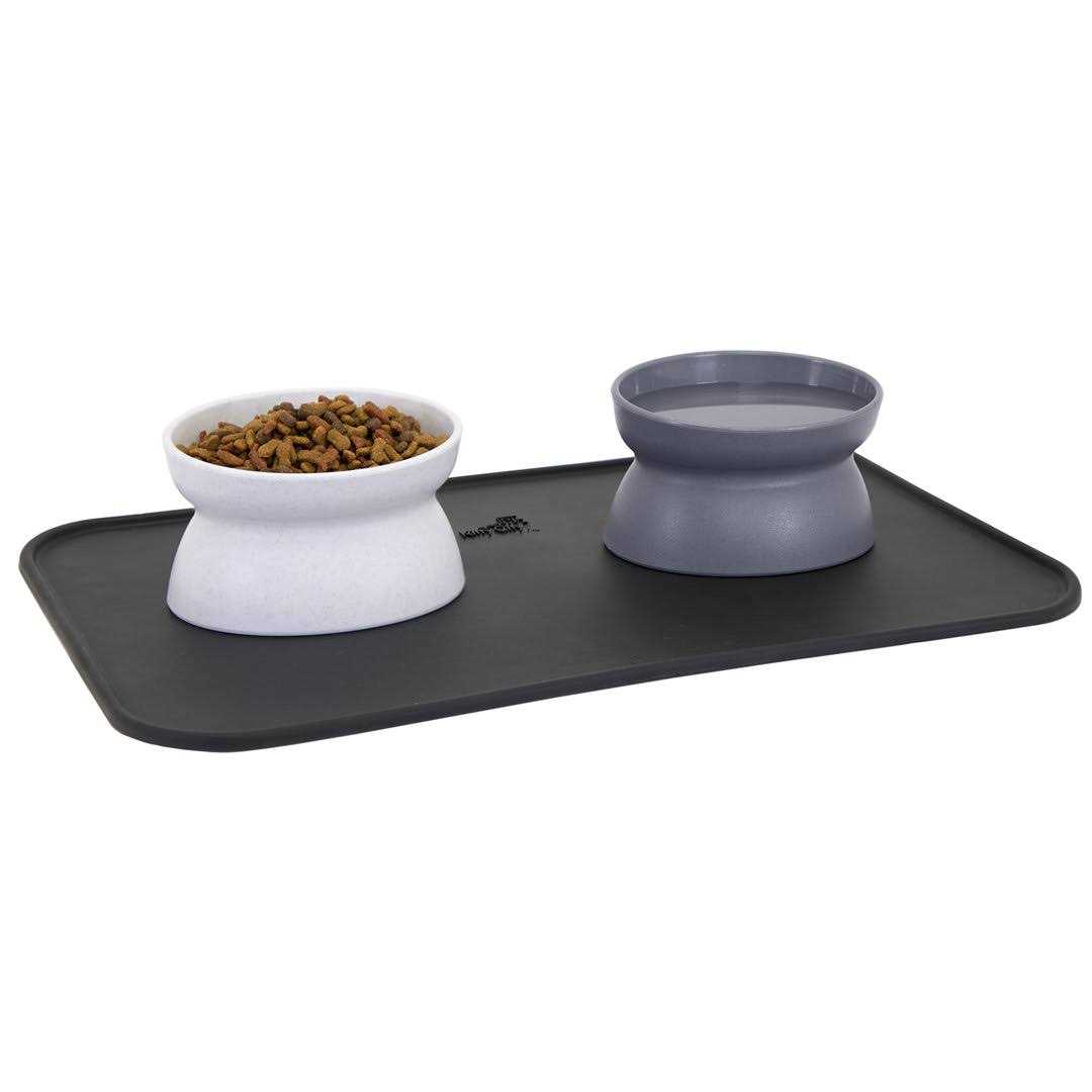 Kitty City Raised Cat Food Bowl Collection_Stress Free Pet Feeder and Waterer - Healthber