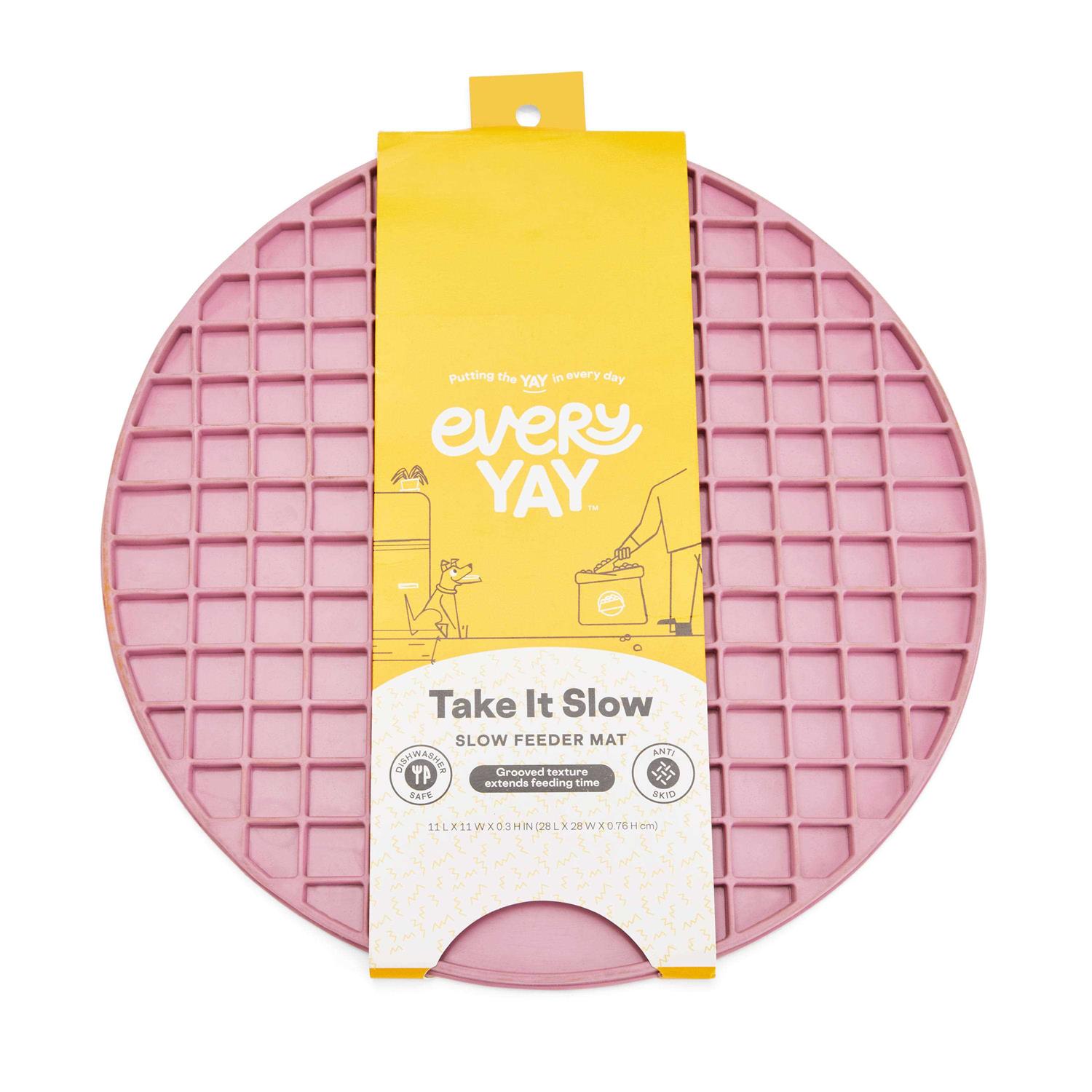 EveryYay Blush Dog Treat Mat 11 L x 11 W x 0.3 H - Healthber