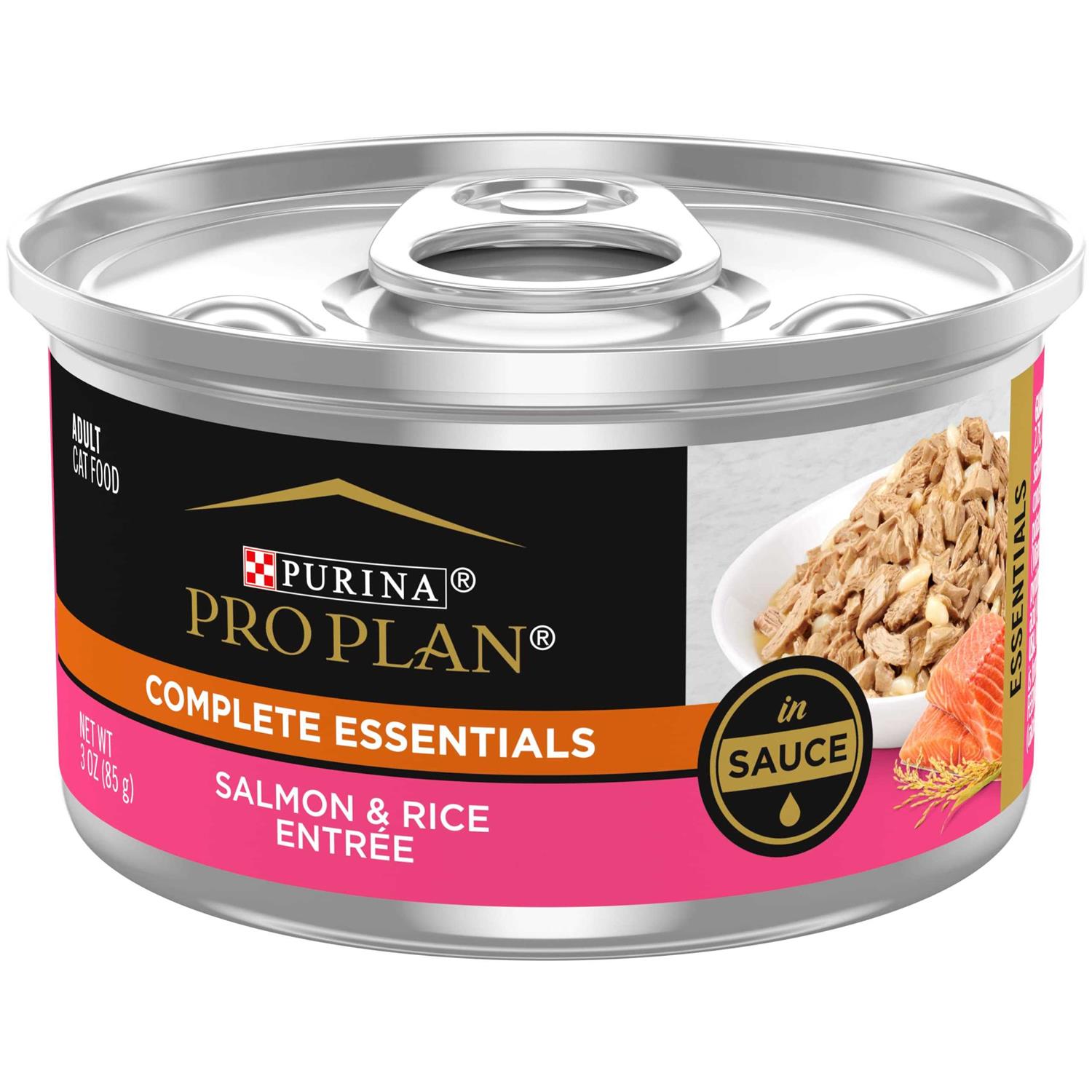 Purina Pro Plan Savor Adult Cat Food Salmon & Rice Entree in Sauce - Healthber