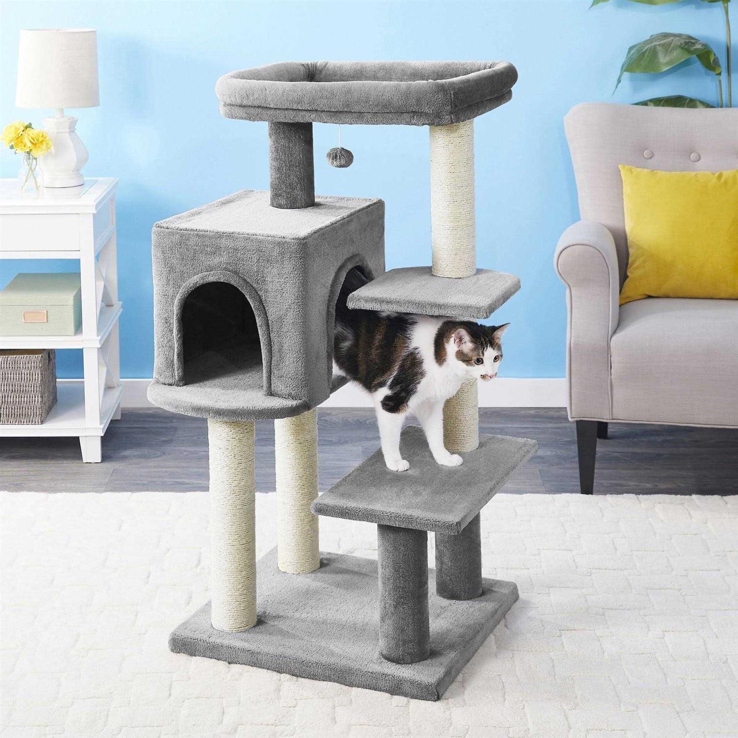 Frisco 48-in Heavy Duty Faux Fur Cat - Healthber