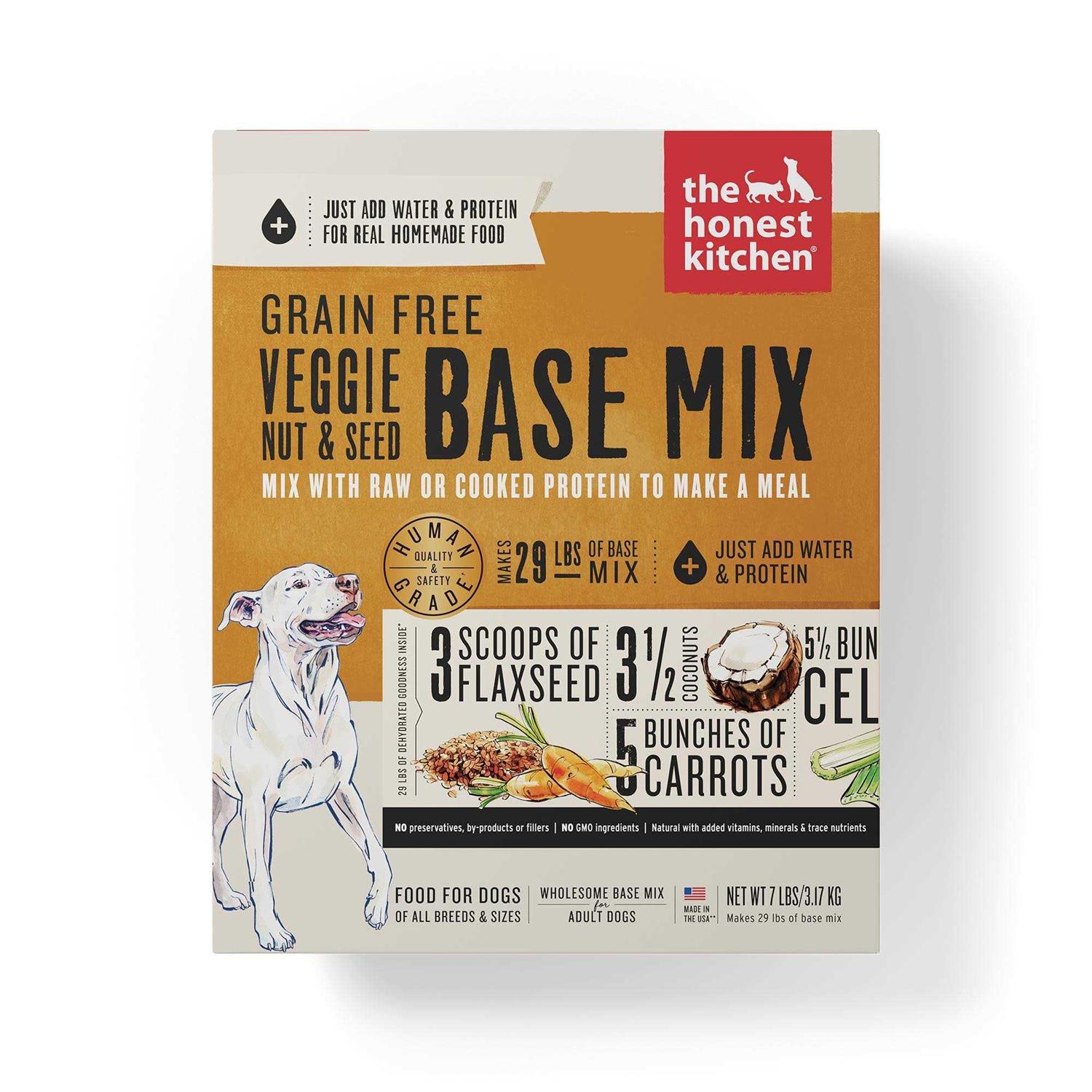 The Honest Kitchen Veggie Nut & Seed Base Mix Grain-Free Dehydrated Dog Food - Healthber