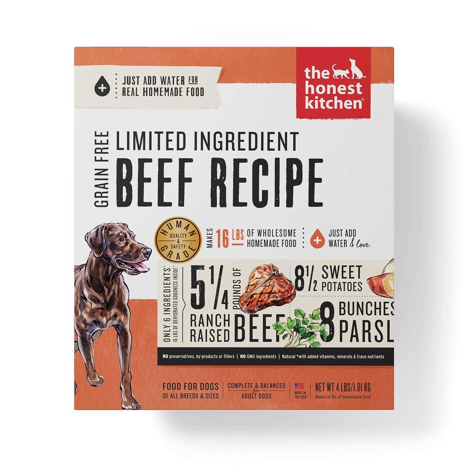 The Honest Kitchen Dehydrated Grain Free Beef Dog Food - Healthber