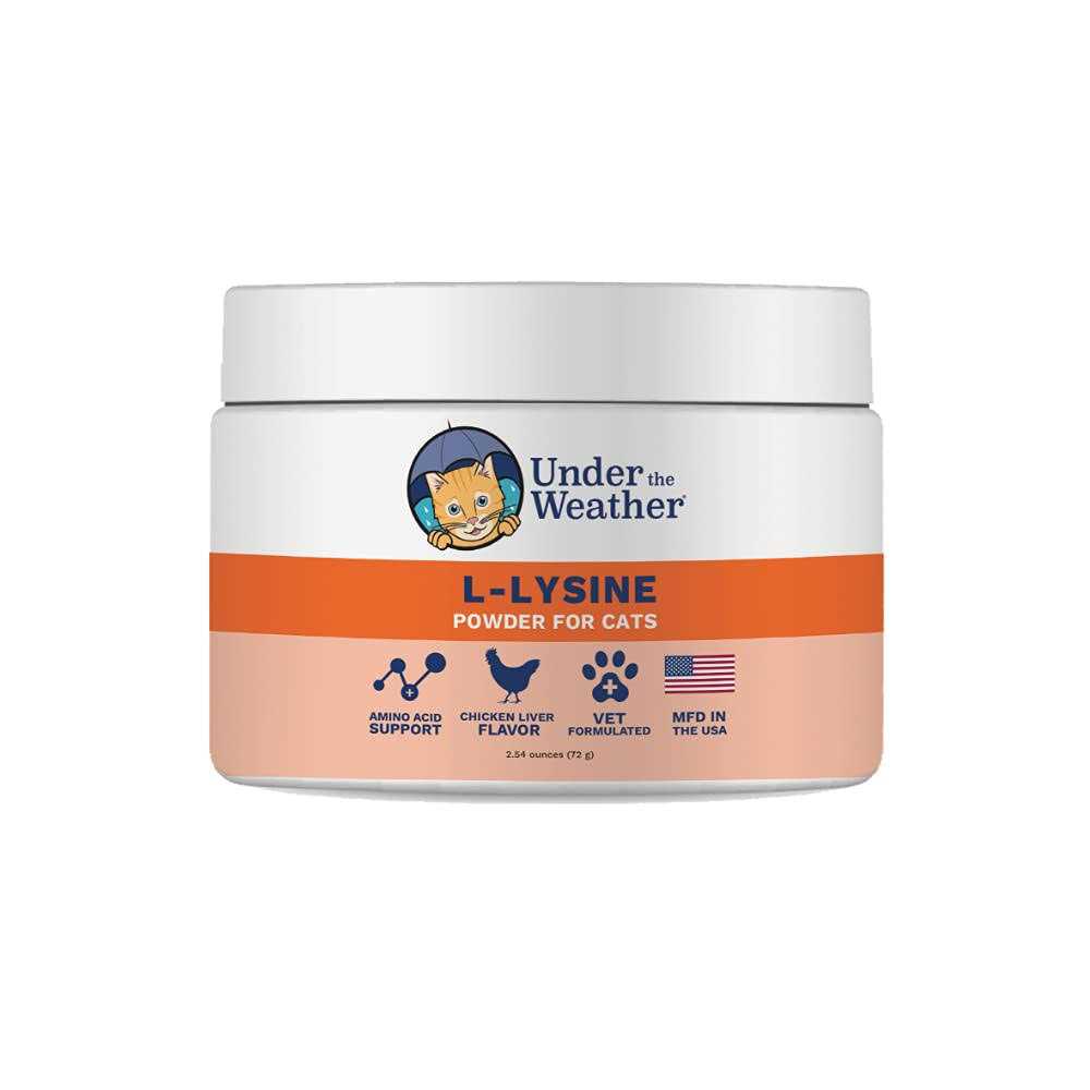 Under the Weather Pet L-lysine Powder Cat Supplement - Healthber