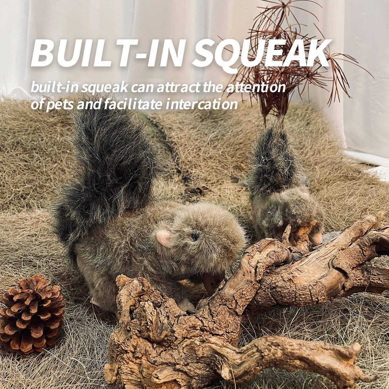 All for Paws Pet Squirrel Plush Toys - Healthber