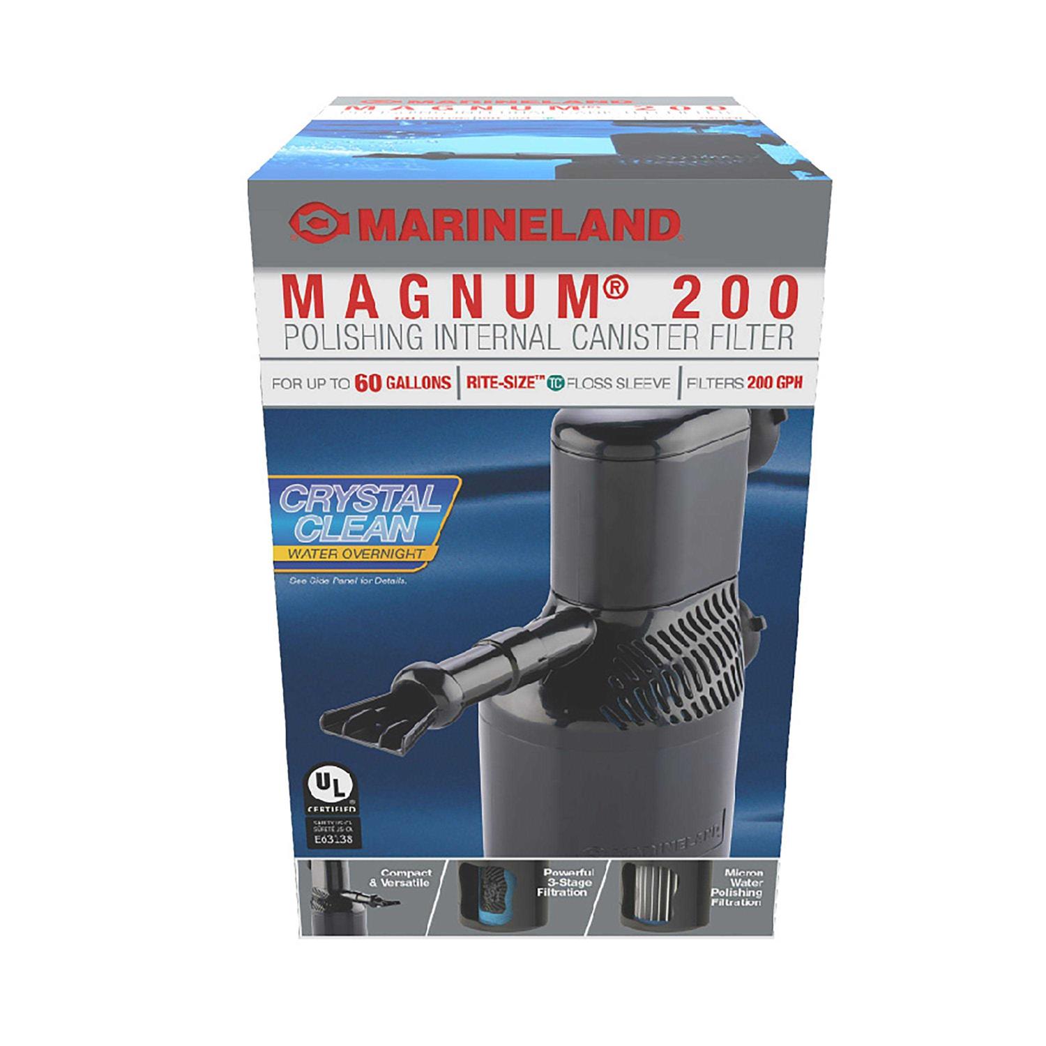 Marineland Magnum 200 Polishing Internal Canister Filter - Healthber