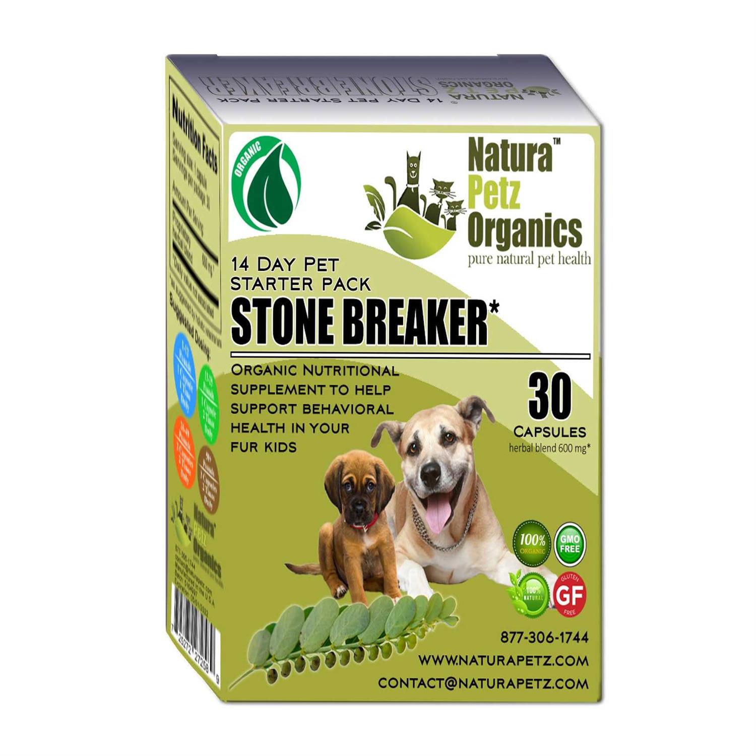 Natura Petz Organics Stone Breaker Starter Pack for Dogs & Cats * - Healthber