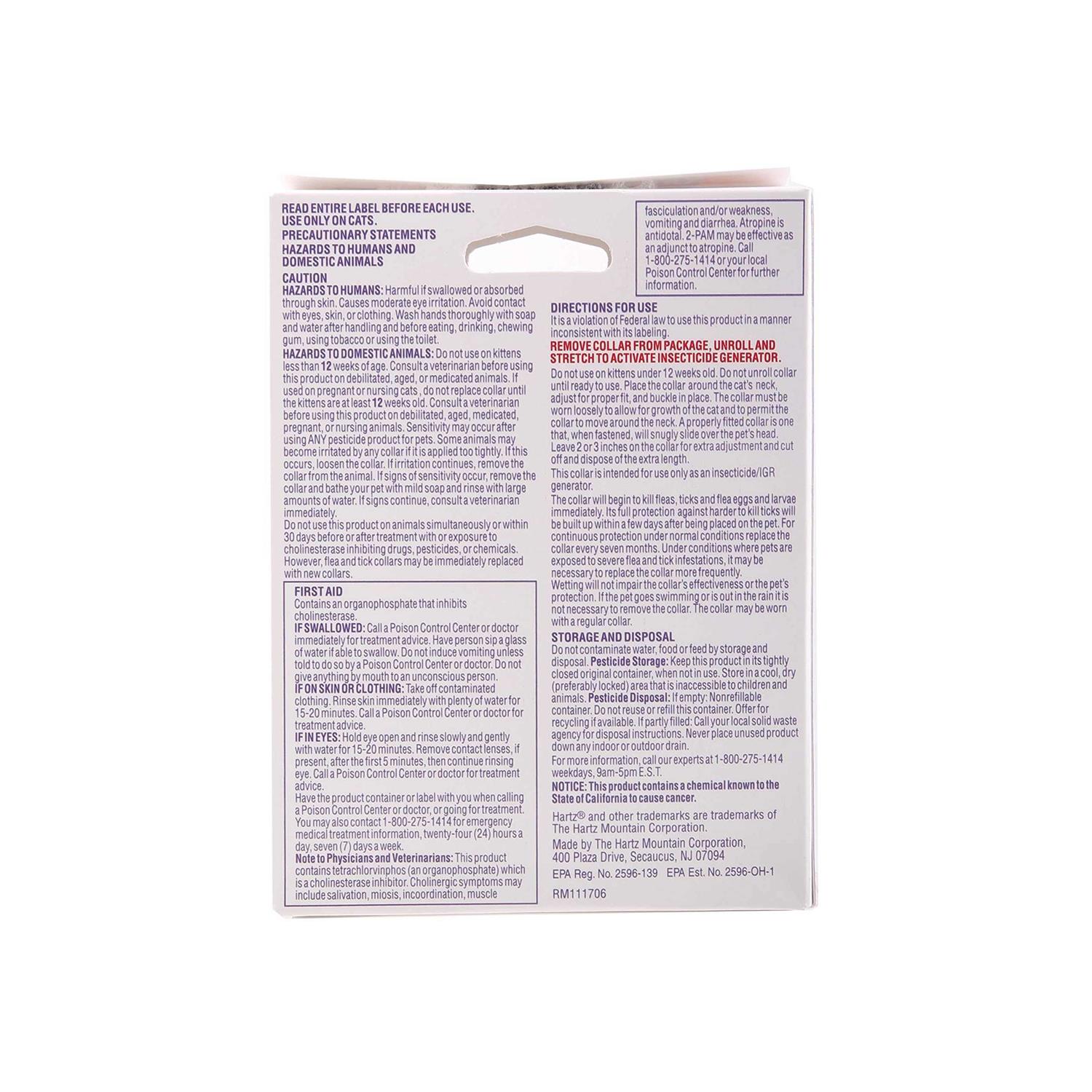 Hartz Ultra Guard Plus Flea & Tick Collar for Cats & Kittens - Healthber