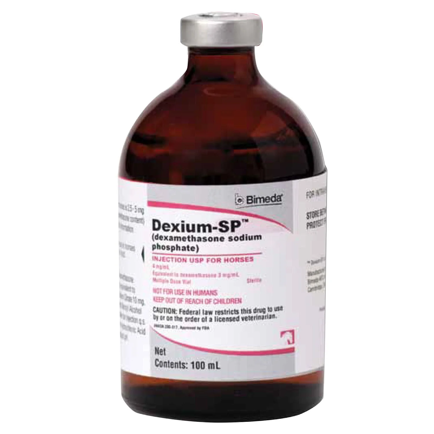 Rx Dexium SP (dexamethasone sodium phosphate) Injection for Horses, 4mg/ml x 100 ml - Healthber