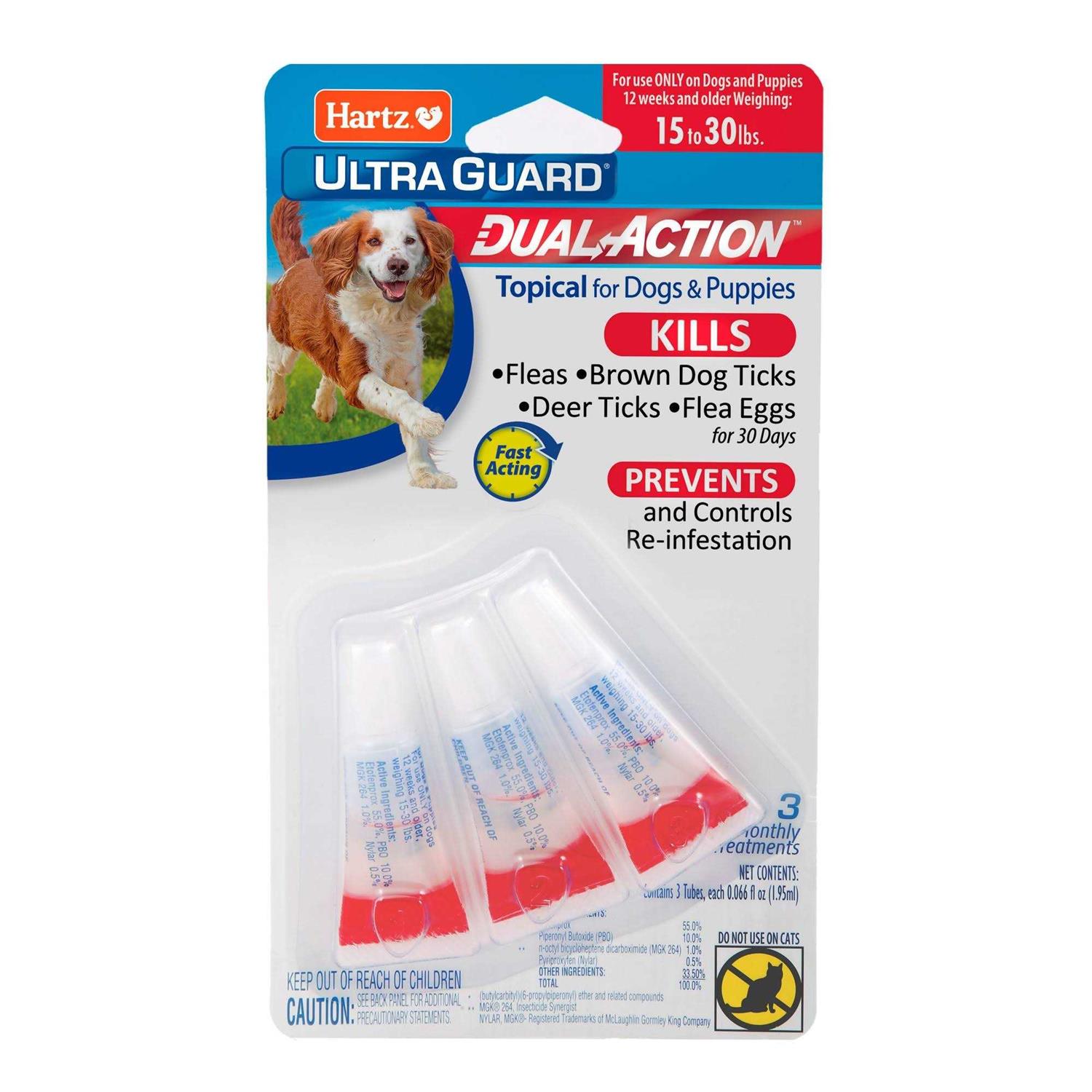 Hartz UltraGuard Dual Action Flea & Tick Topical Dogs - Healthber