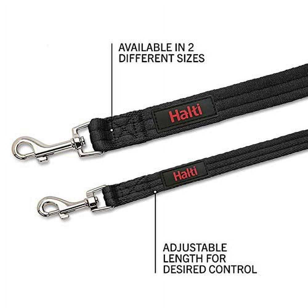Halti Headcollar and Training Lead Combination Pack, Stop Dog Pulling on Walks with Halti, Includes Size Head Collar and Double Lead,Black - Healthber