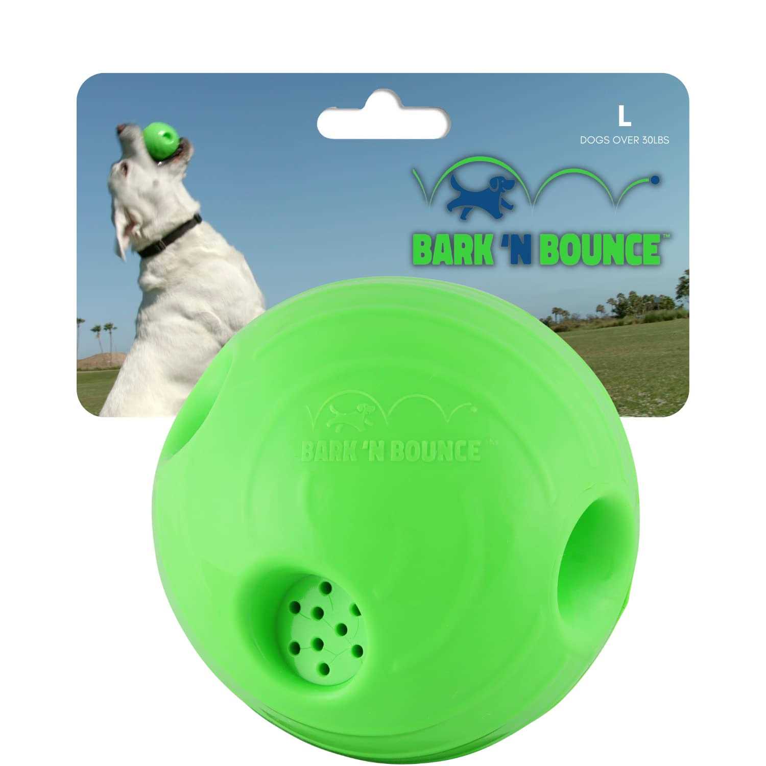 The Outdoor Optimist Bark N Bounce The Interactive Dog Toy Ball That Bounces and Laughs - Healthber