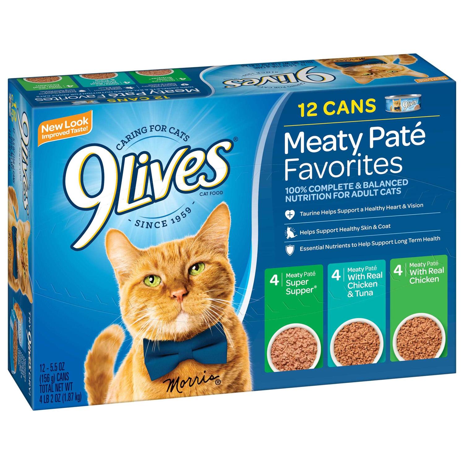 9Lives Favorites Wet Cat Food Variety Pack - Healthber