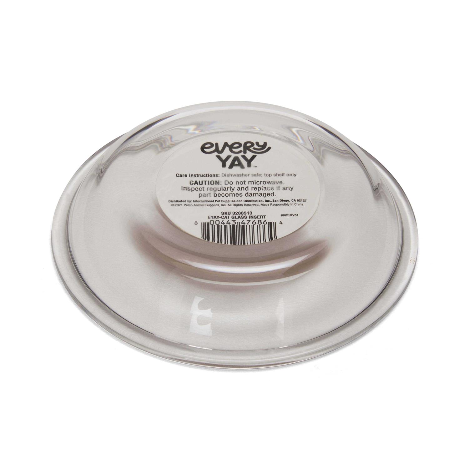 EveryYay Glass Insert Cat Bowl - Healthber