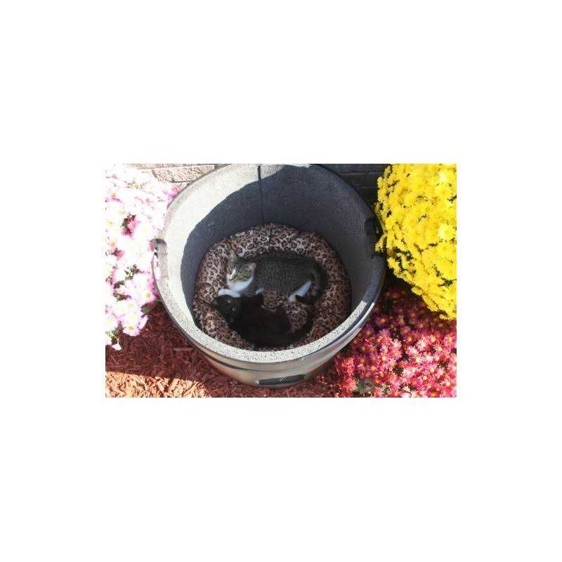 Keg A Tube & Kitty Tube LLC The Kitty Tube-Durable Outdoor Ultra Insulated Cat House with Pillow - Healthber
