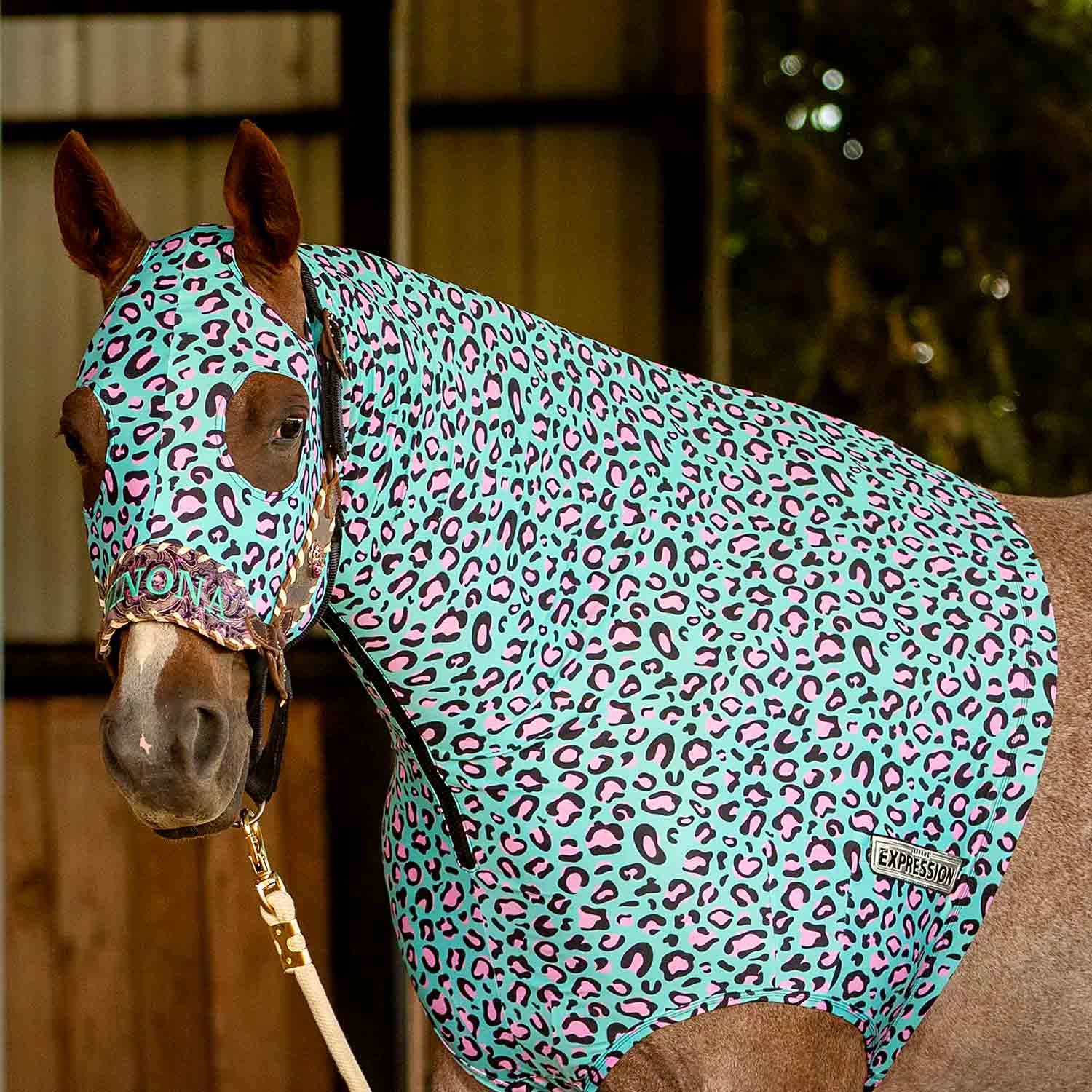 Expression Lycra Hood, Party Cheetah - Healthber