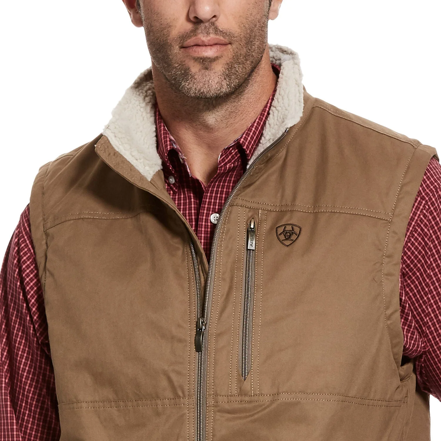 Ariat Men's Grizzly Canvas Insulated Vest - Healthber