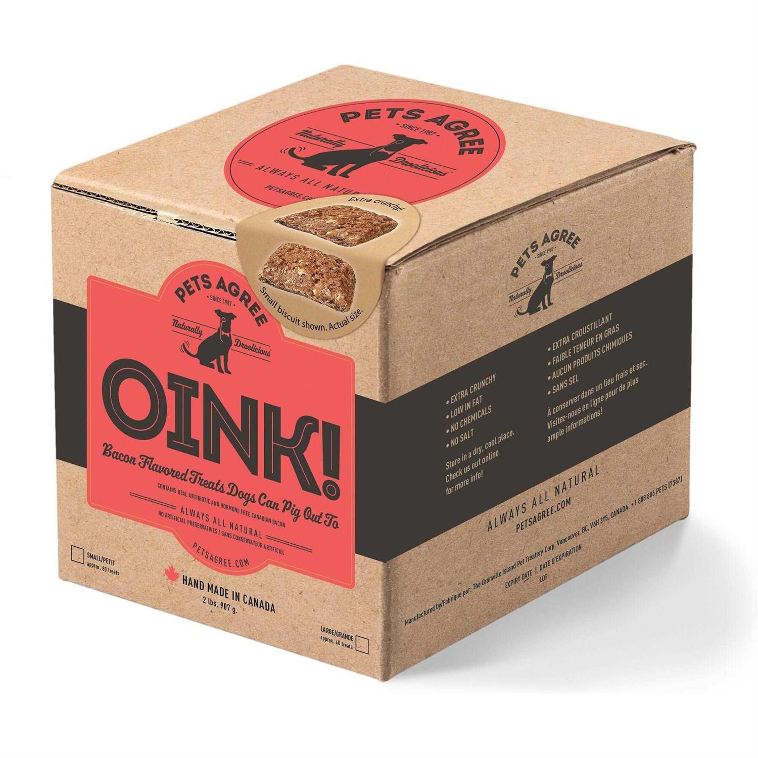 The Granville Island Pet Treatery Oink! Pets Agree Bacon Flavored Dog Treats - Healthber