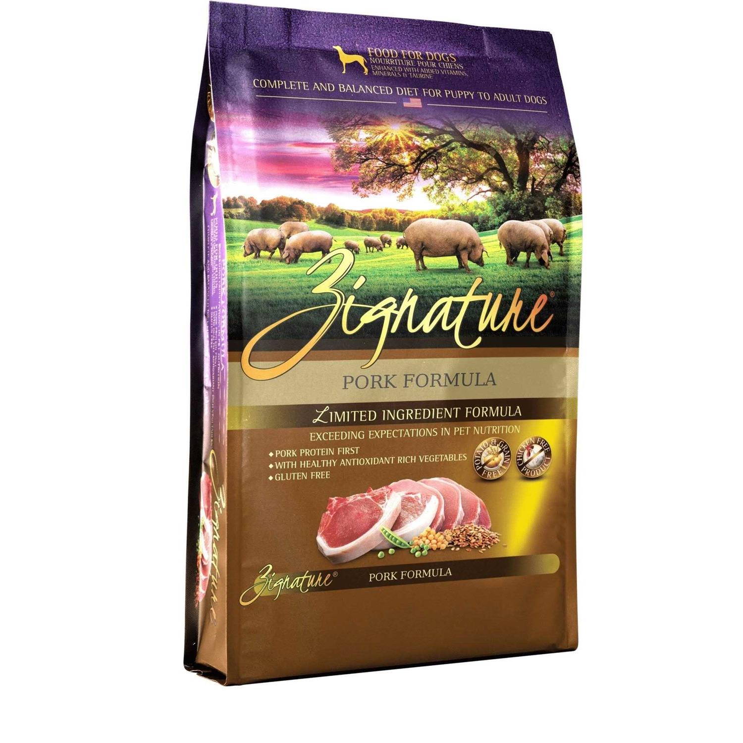 Zignature Limited Ingredient Pork Dry Formula Dog Food - Healthber