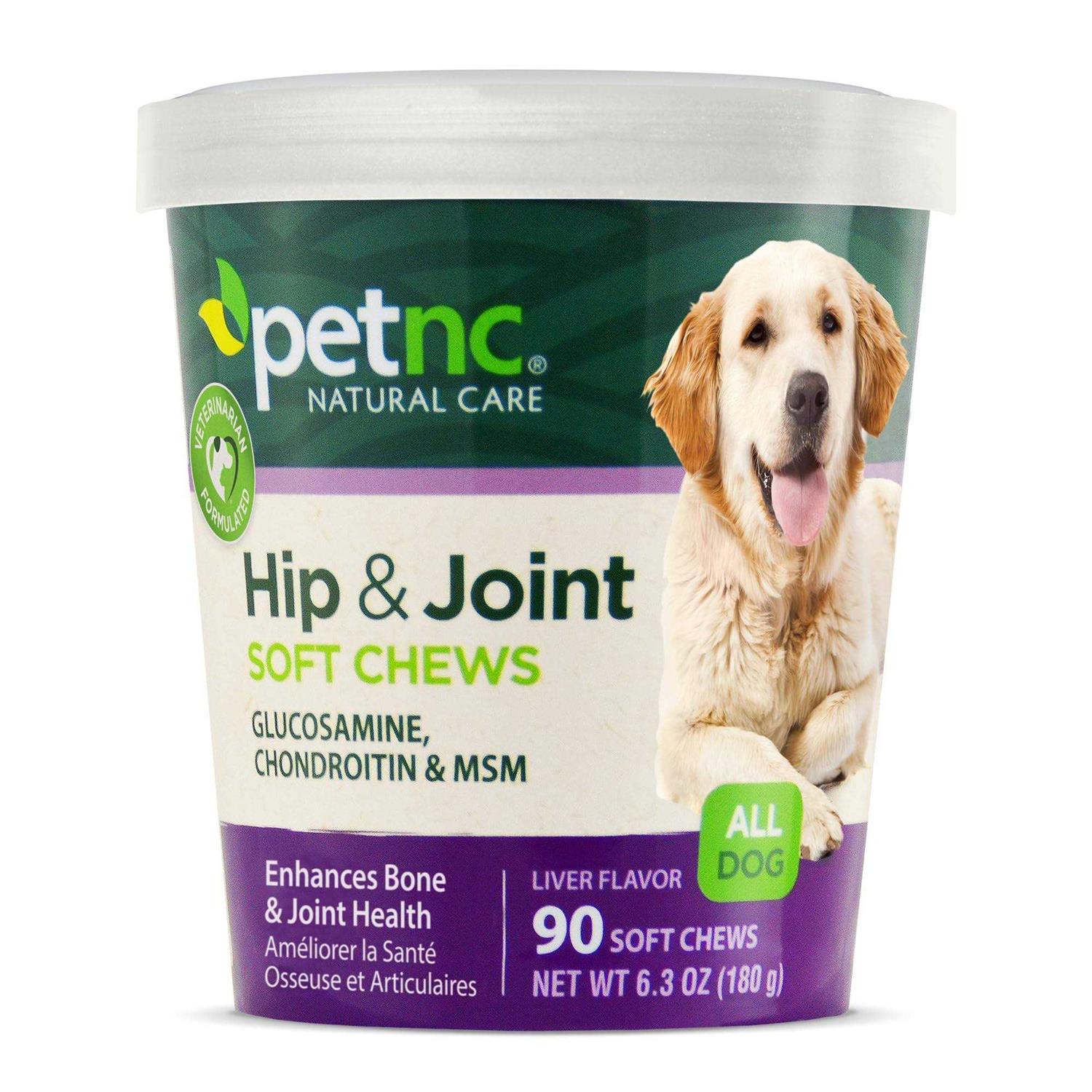 PetNC Natural Care Hip and Joint Soft Chews for Dogs - Healthber